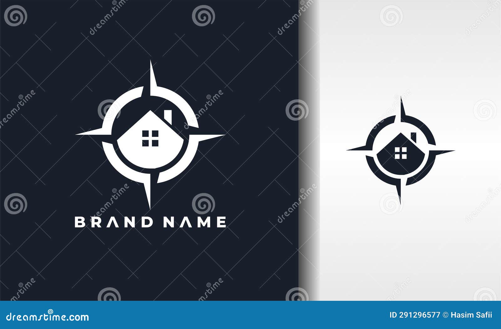 Real estate compass logo stock vector. Illustration of compass 291296577