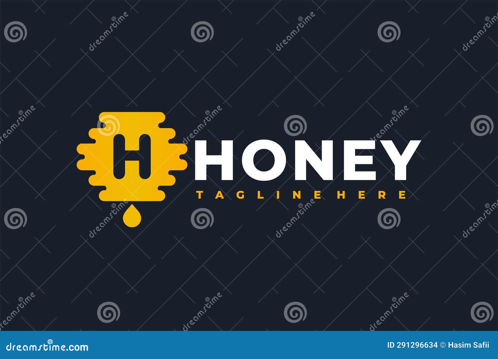 H honey logo stock vector. Illustration of company, graphic 291296634