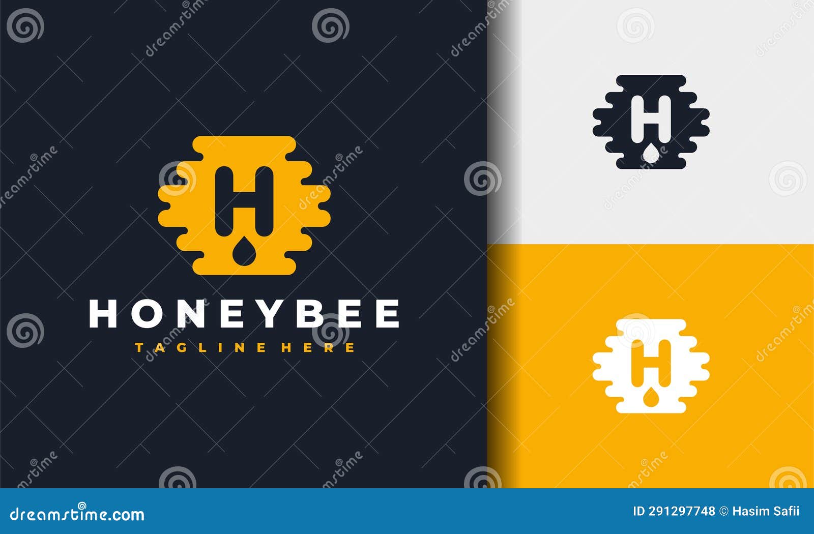 H honey logo stock vector. Illustration of concept, 291297748
