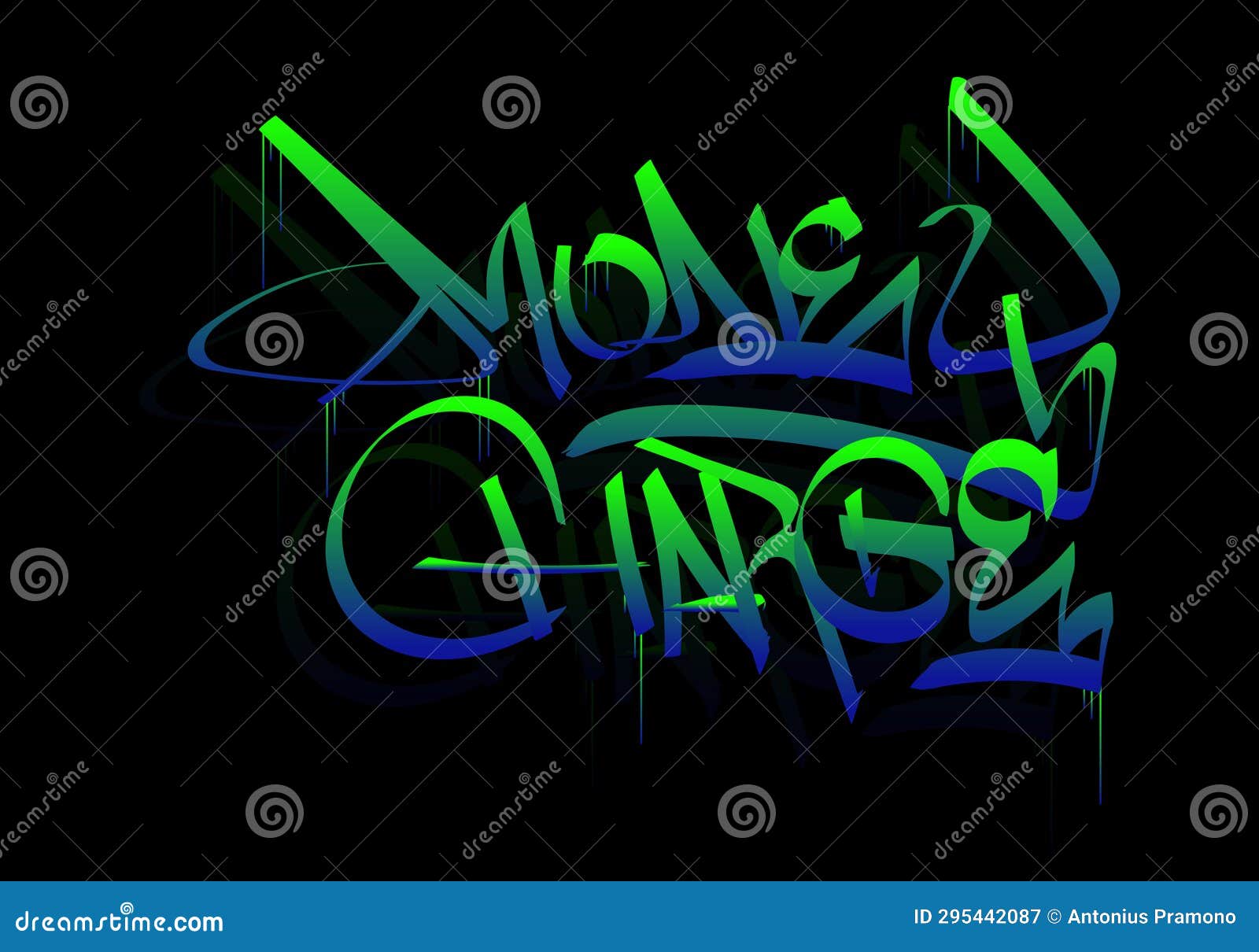 MONEY CHARGE Word Graffiti Tag Style Stock Vector Illustration of