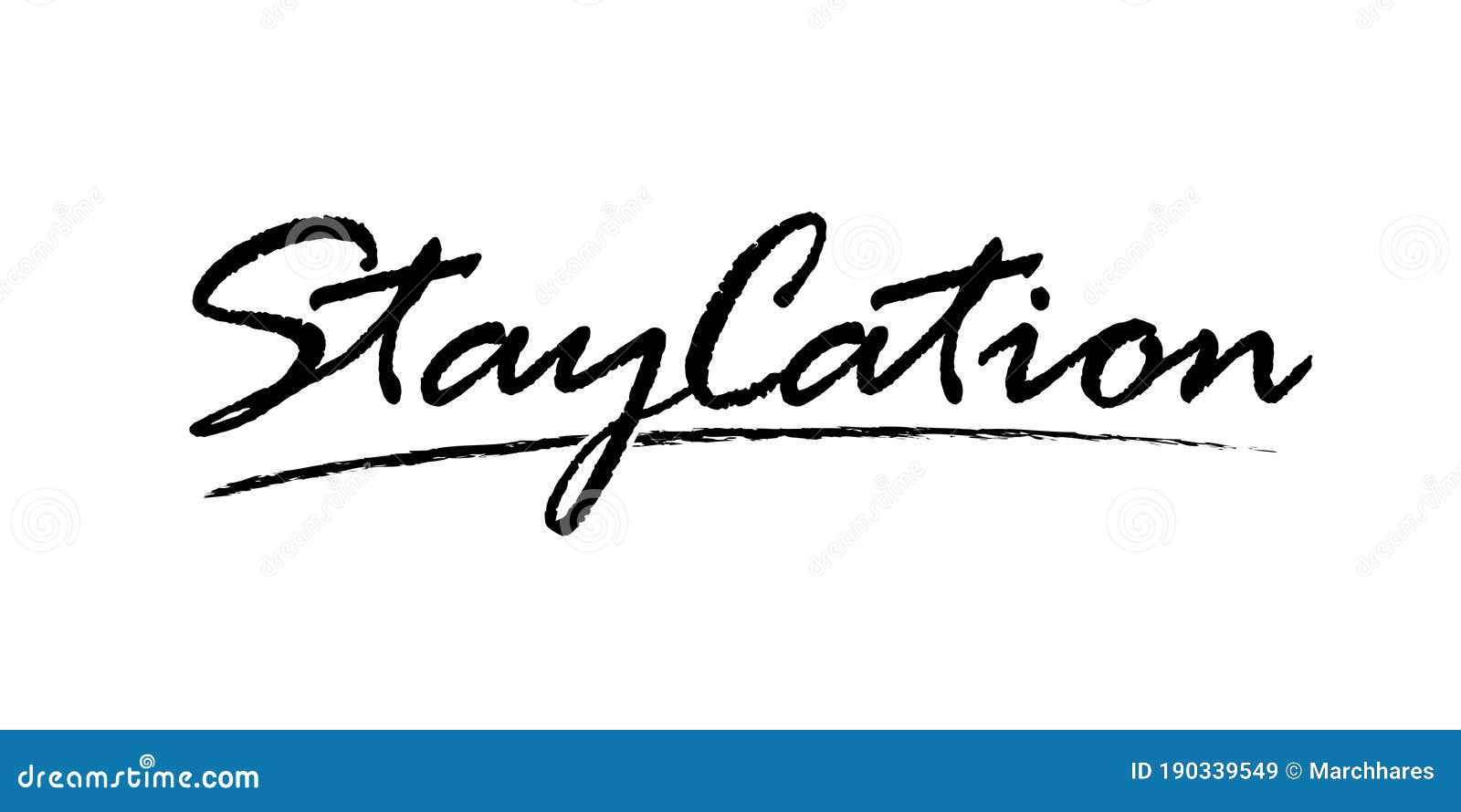 Staycation Poster In Doodle Style. Vector Design | CartoonDealer.com ...