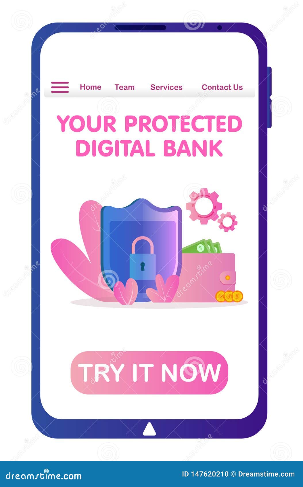 Online Banking Securely Protected, the Lock and the Shield Provide