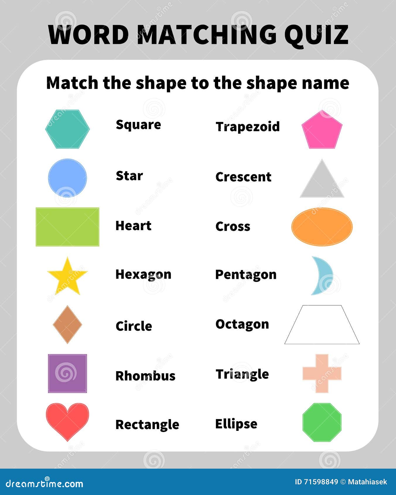 kindergarten worksheet walk nature Shapes Learning For Shapes Quiz. 2D Matching Basic kindergarten worksheet walk nature Shapes Learning For Shapes Quiz. 2D Matching Basic