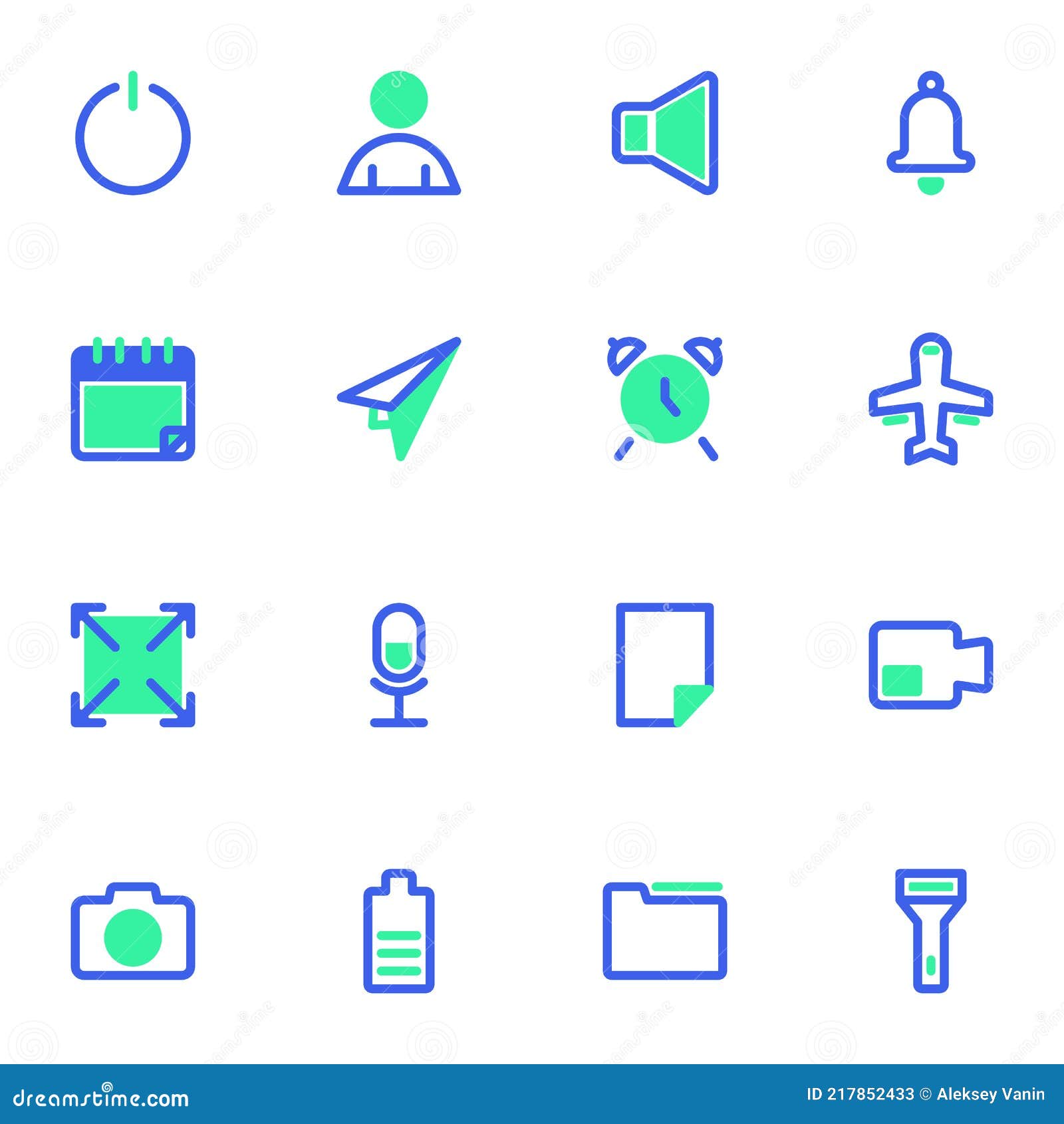 Basic Ui Line Icons Set Stock Vector Illustration Of Clock 217852433 Basic Ui Line Icons Set Stock Vector Illustration Of Clock 217852433