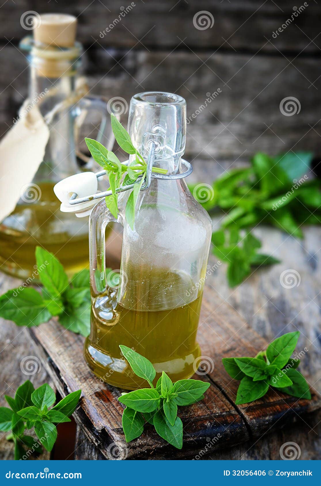 Basil olive oil stock photo. Image of spice, bunch, organic 32056406