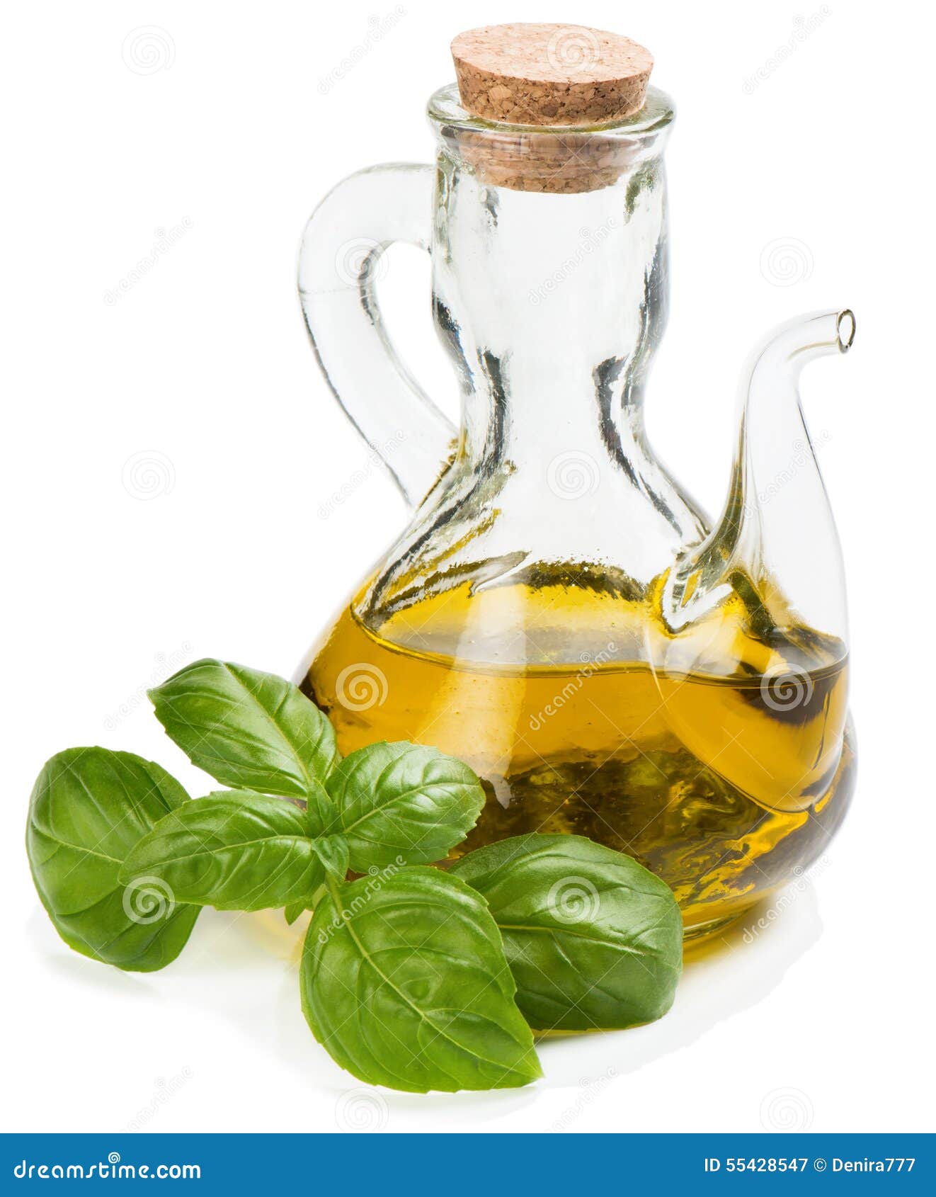 Basil and olive oil stock image. Image of twig, organic 55428547