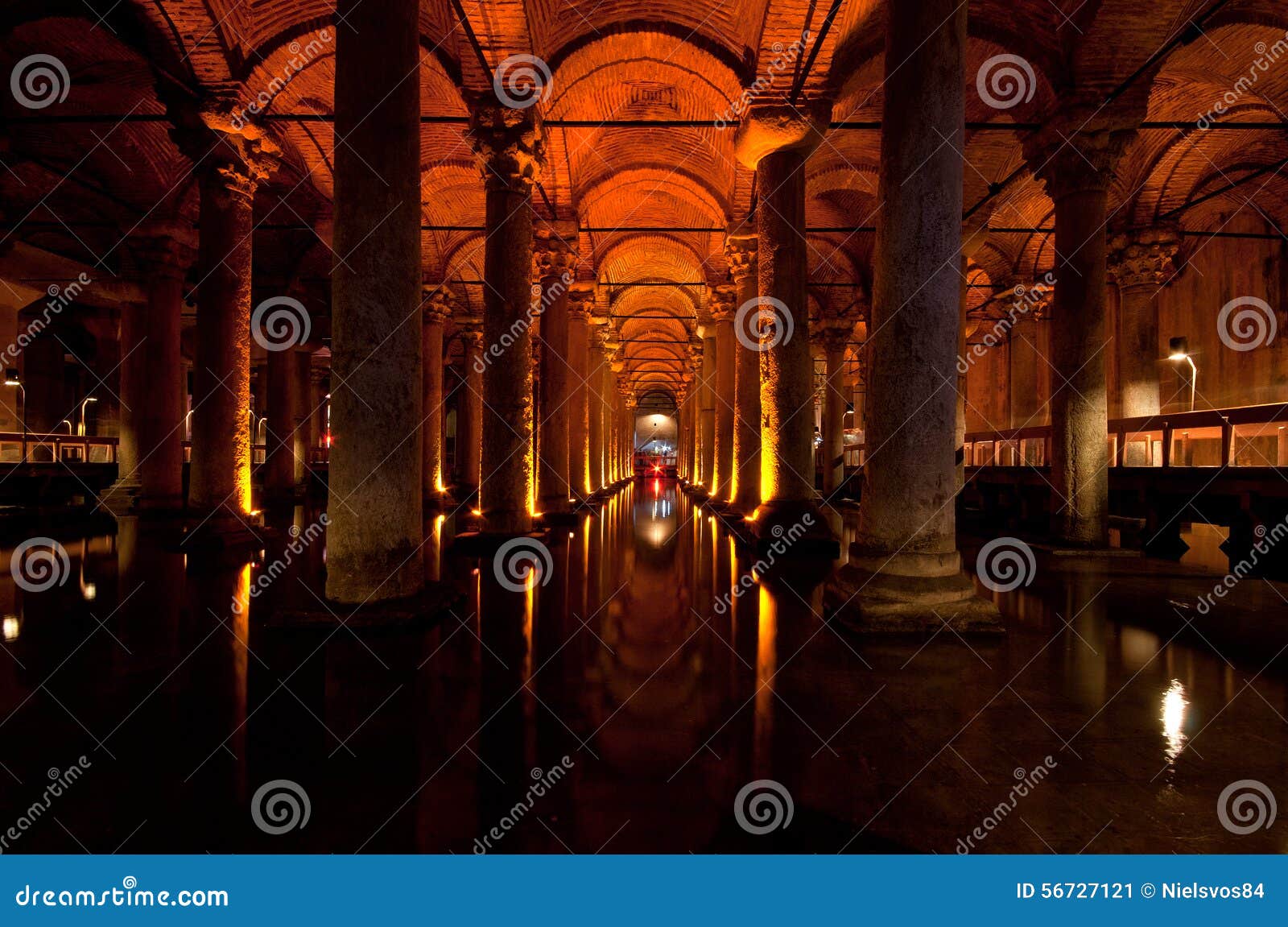 Basilica Cistern which was used as an onderground water storage system, Istanbul, Turkey