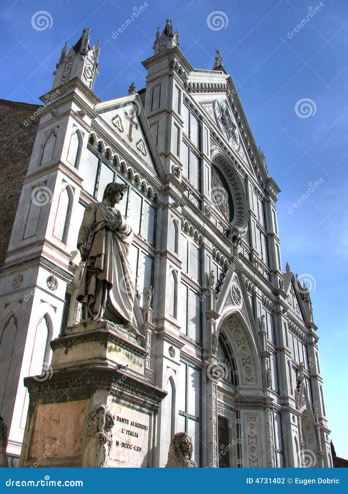 basilica di santa croce and dante hdr