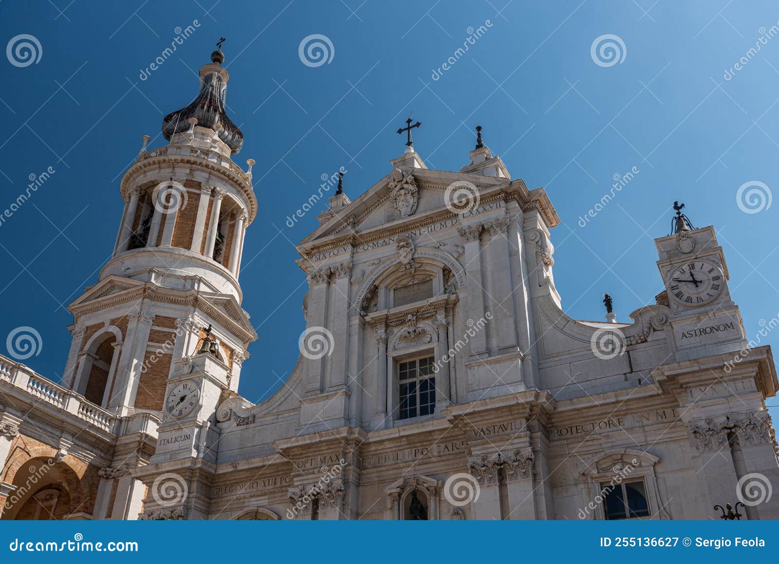Loreto Marche Italy The Basilica Of The Holy House Stock Image