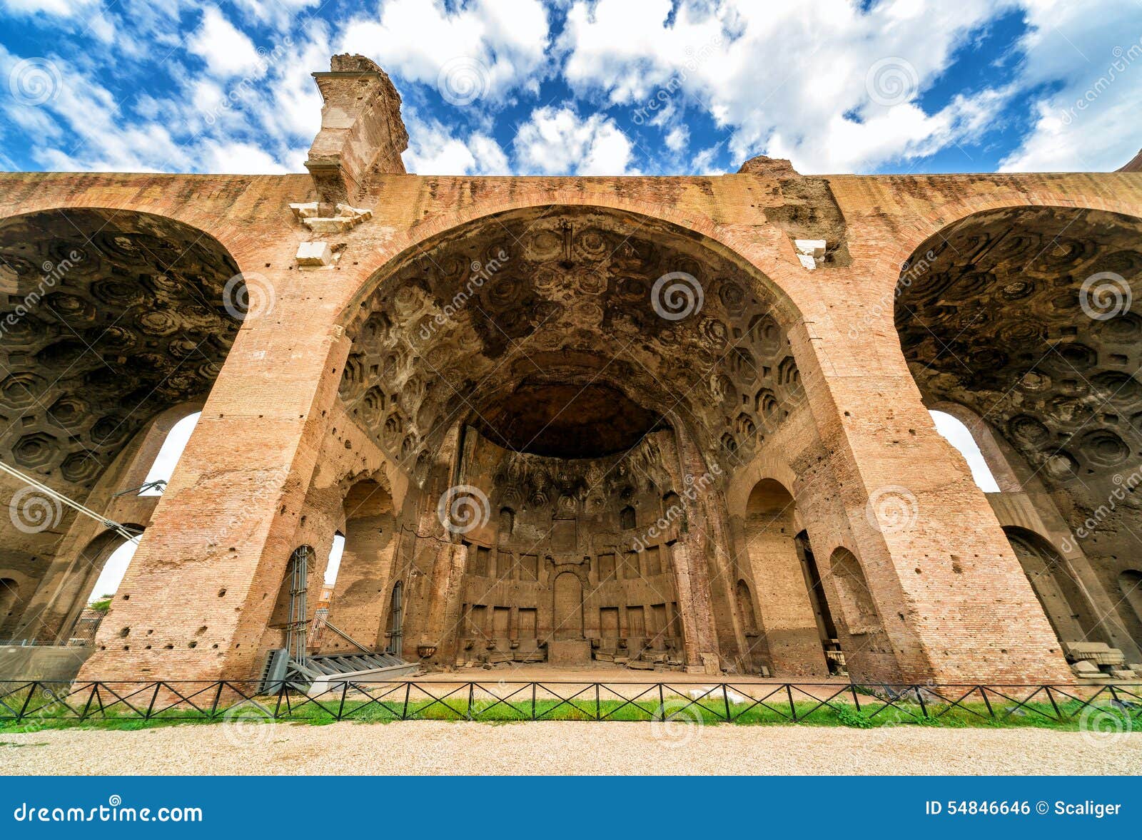 the basilica of maxentius and constantine in rome