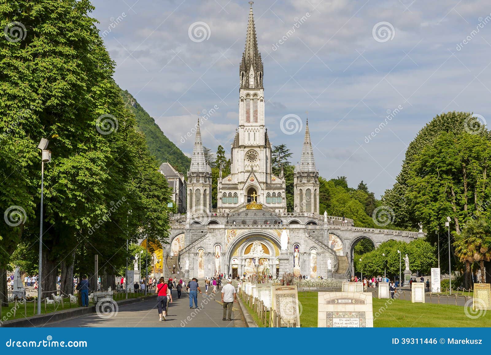 The Basilica of Our Lady, Lourdes Editorial Photo - Image of famous ...