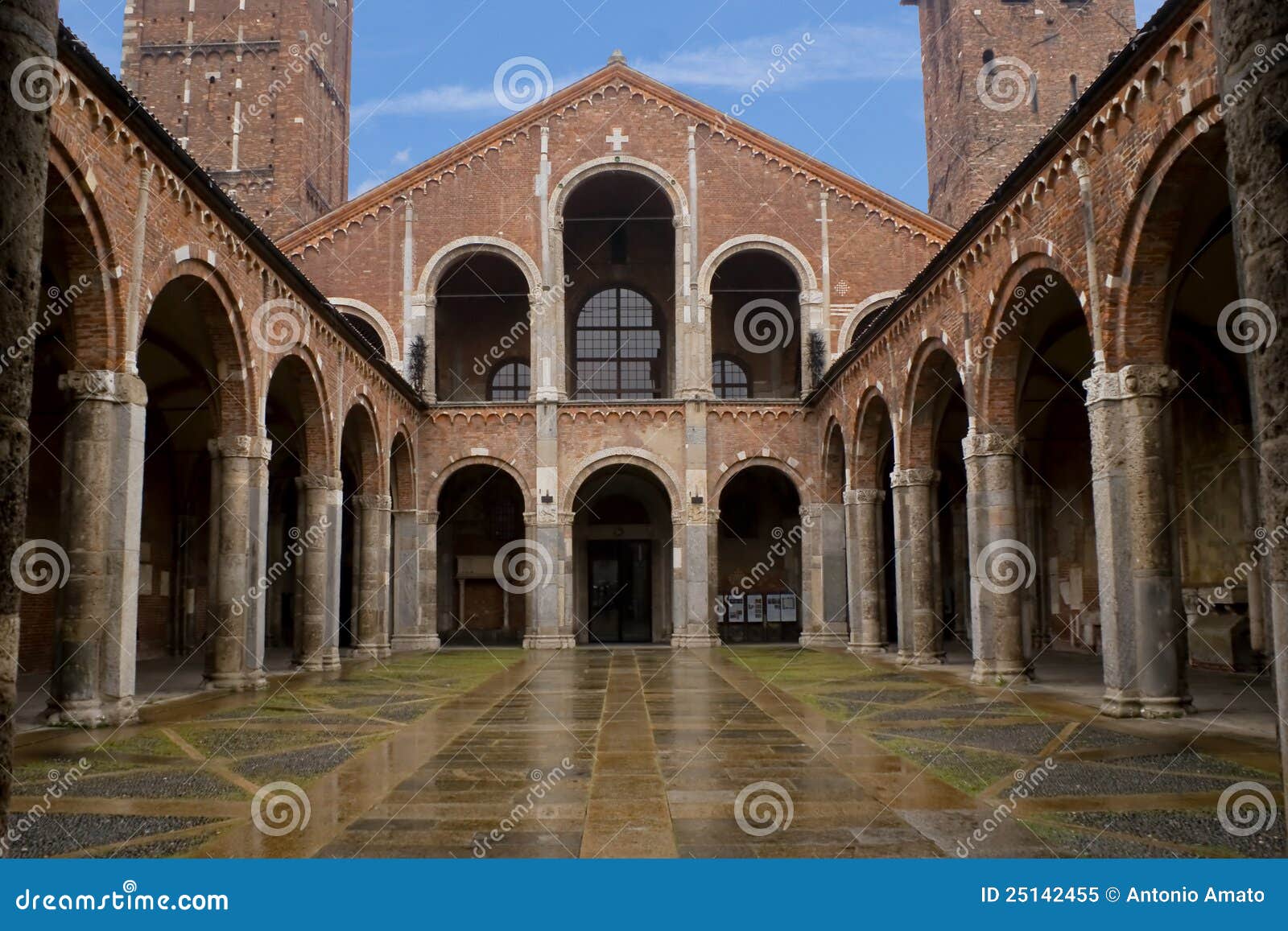 Basilica of Saint Ambrose, Milan Stock Image Image of basilica