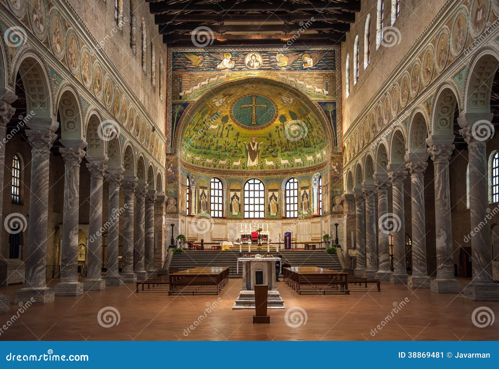 Basilica of Saint Apollinaris in Classe, Italy Stock Image Image of