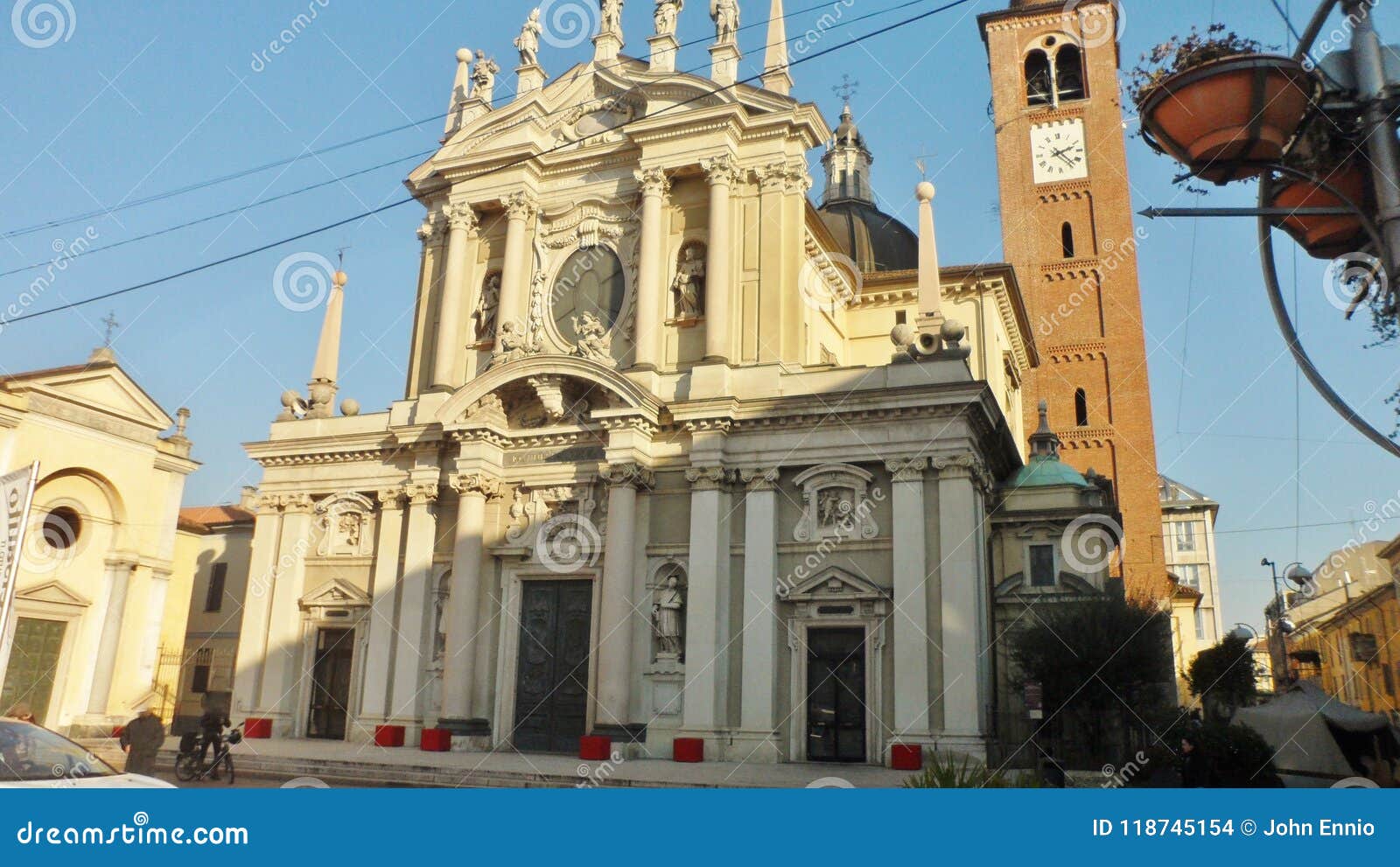 the basilica of san giovanni battista in busto arsizio, italy