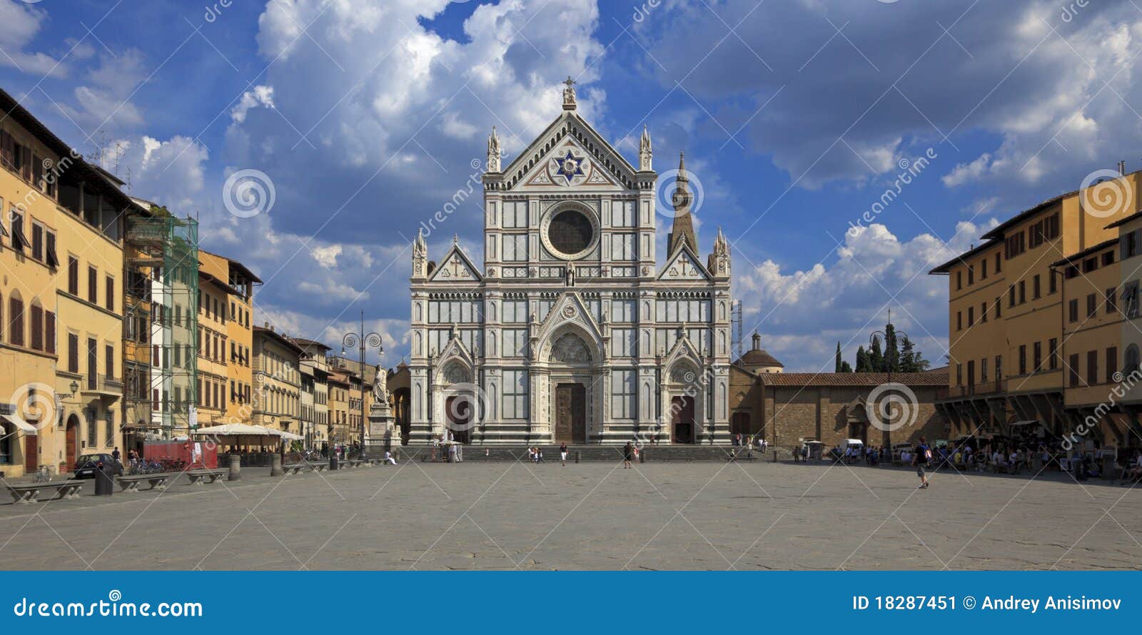 the basilica santa croce, florence, italy