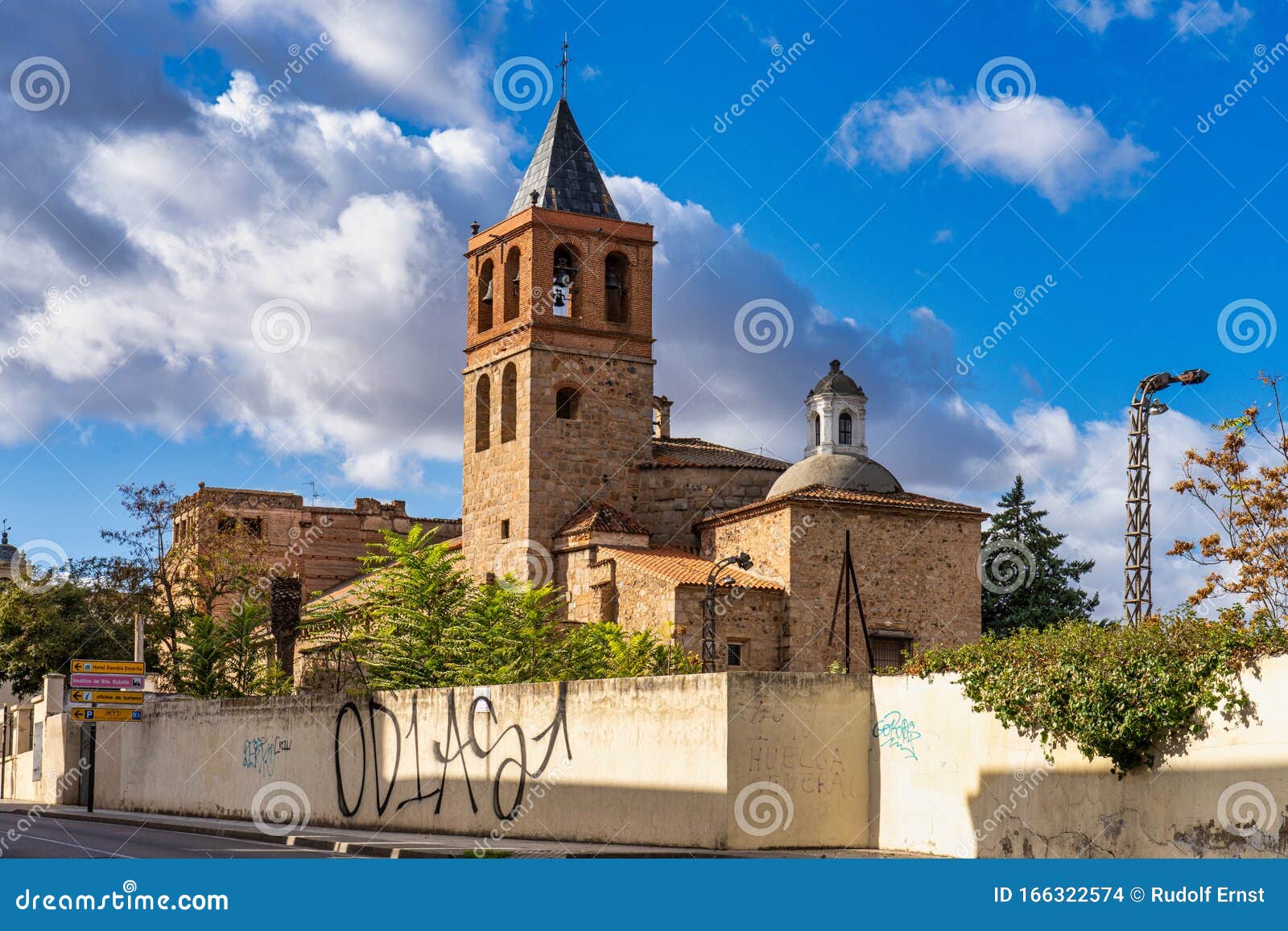 The Basilica of Santa Eulalia in Merida, Extremadura, Spain Stock Photo -  Image of heritage, christianity: 166322574