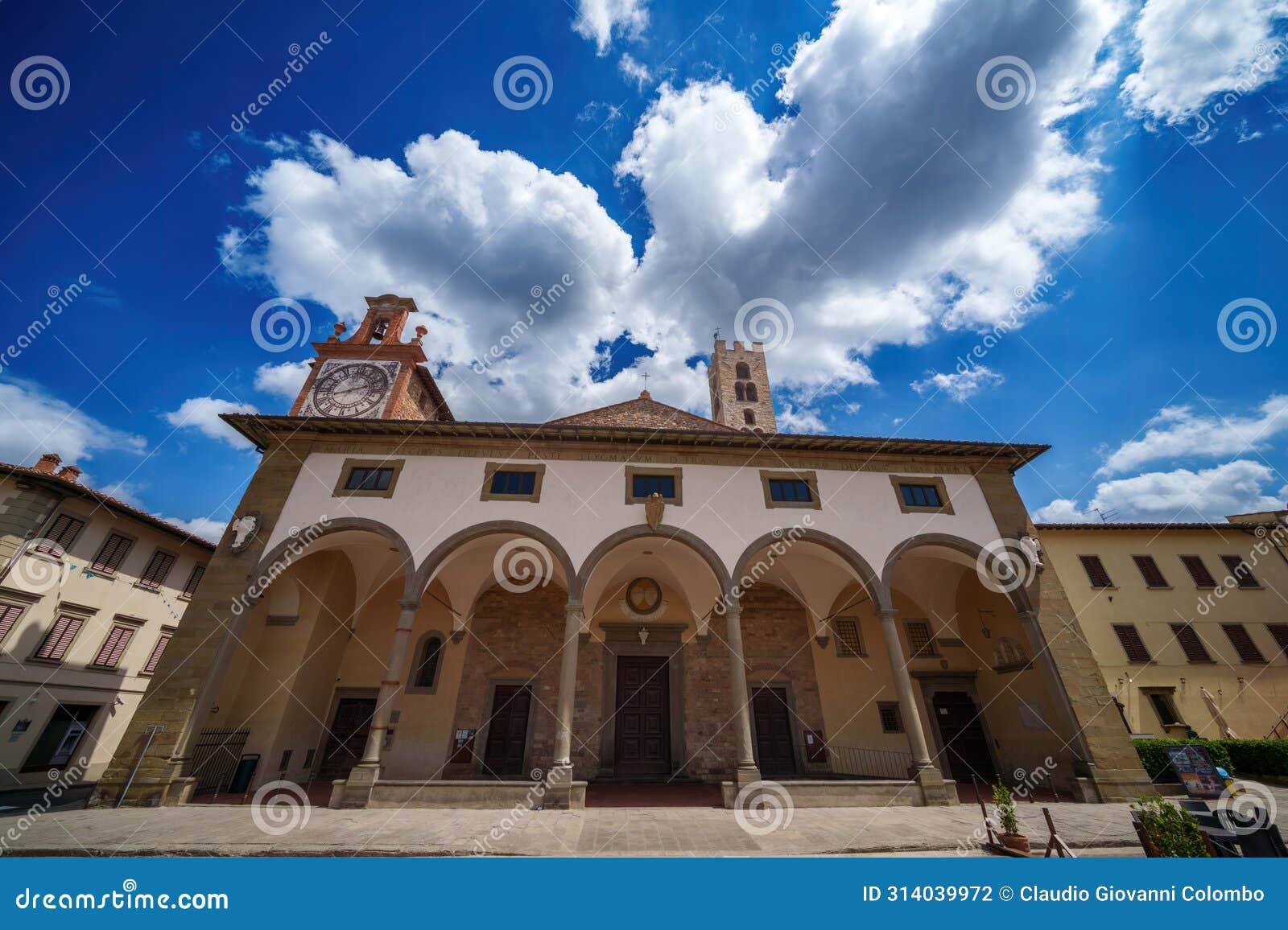 basilica of santa maria all'impruneta, in tuscany, italy