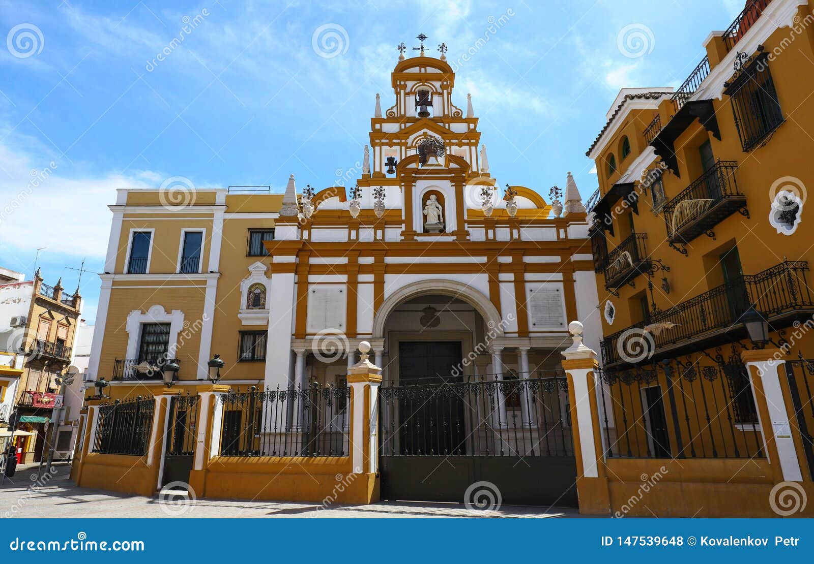 the basilica of santa maria de la esperanza macarena, also popularly known as the basilica of la macarena. seville.