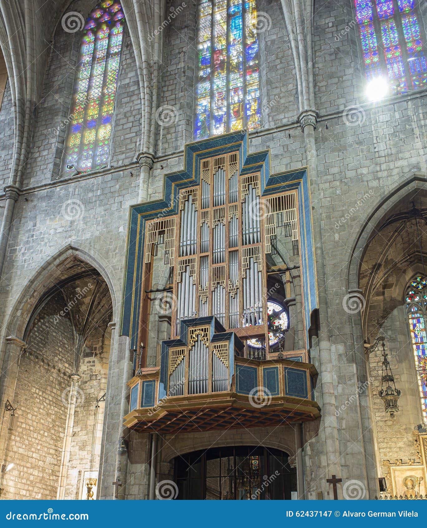 Basilica of Santa Maria Del Pi. Barcelona, Spain. Editorial Photography ...