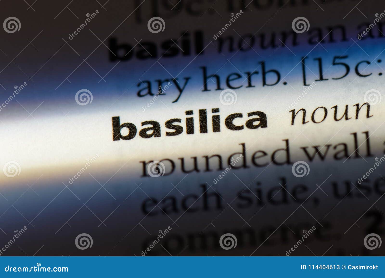 Basilica stock image. Image of idea, english, word, dictionary 114404613