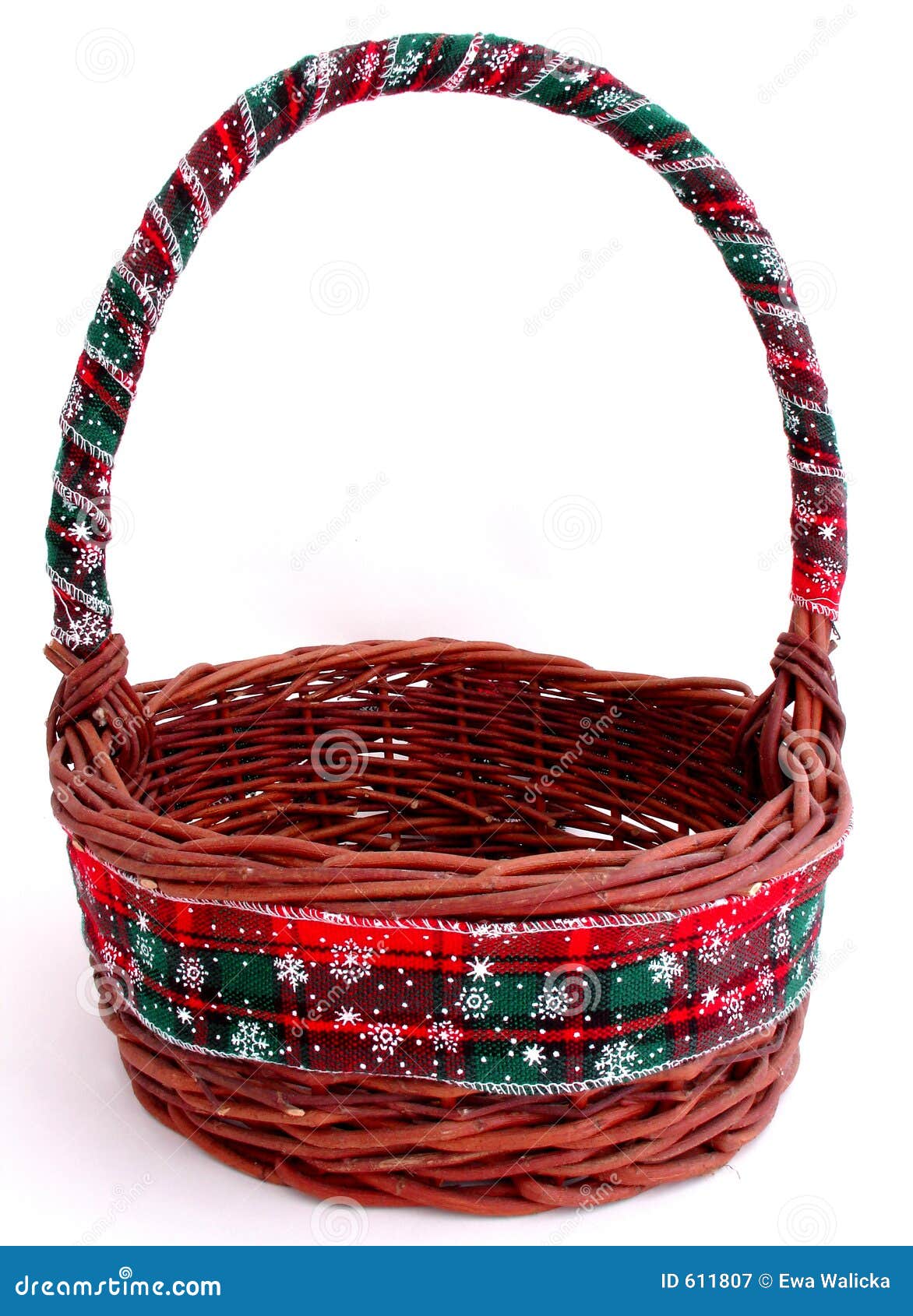 Basket Stock Image Image Of Seasons Wicker Xmas Patterned 611807