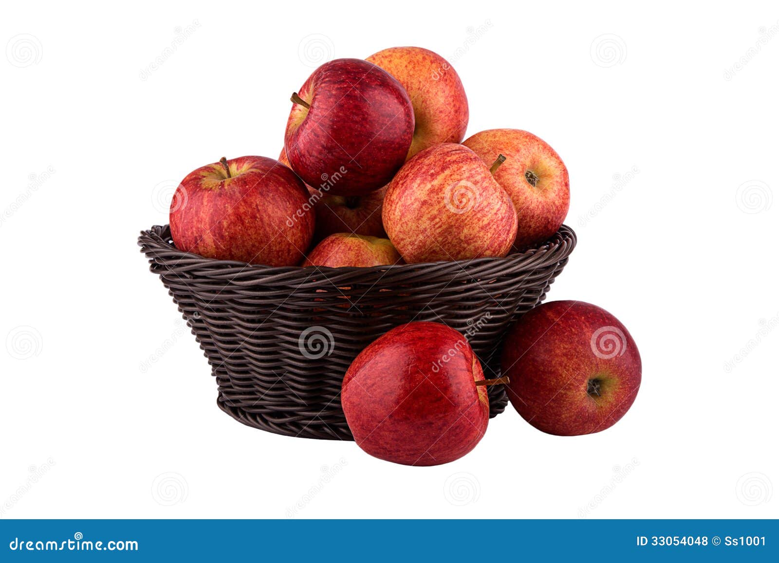 Basket with apples stock photo. Image of crop, handmade 33054048