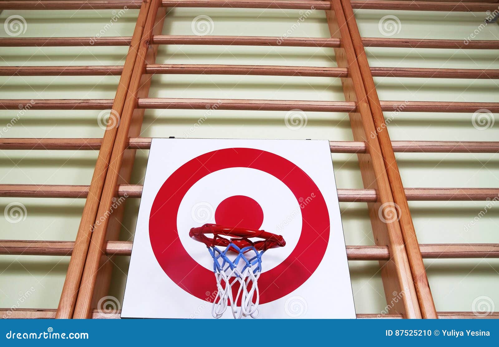 Basket Ball and Shooting Target Board Stock Photo Image of round