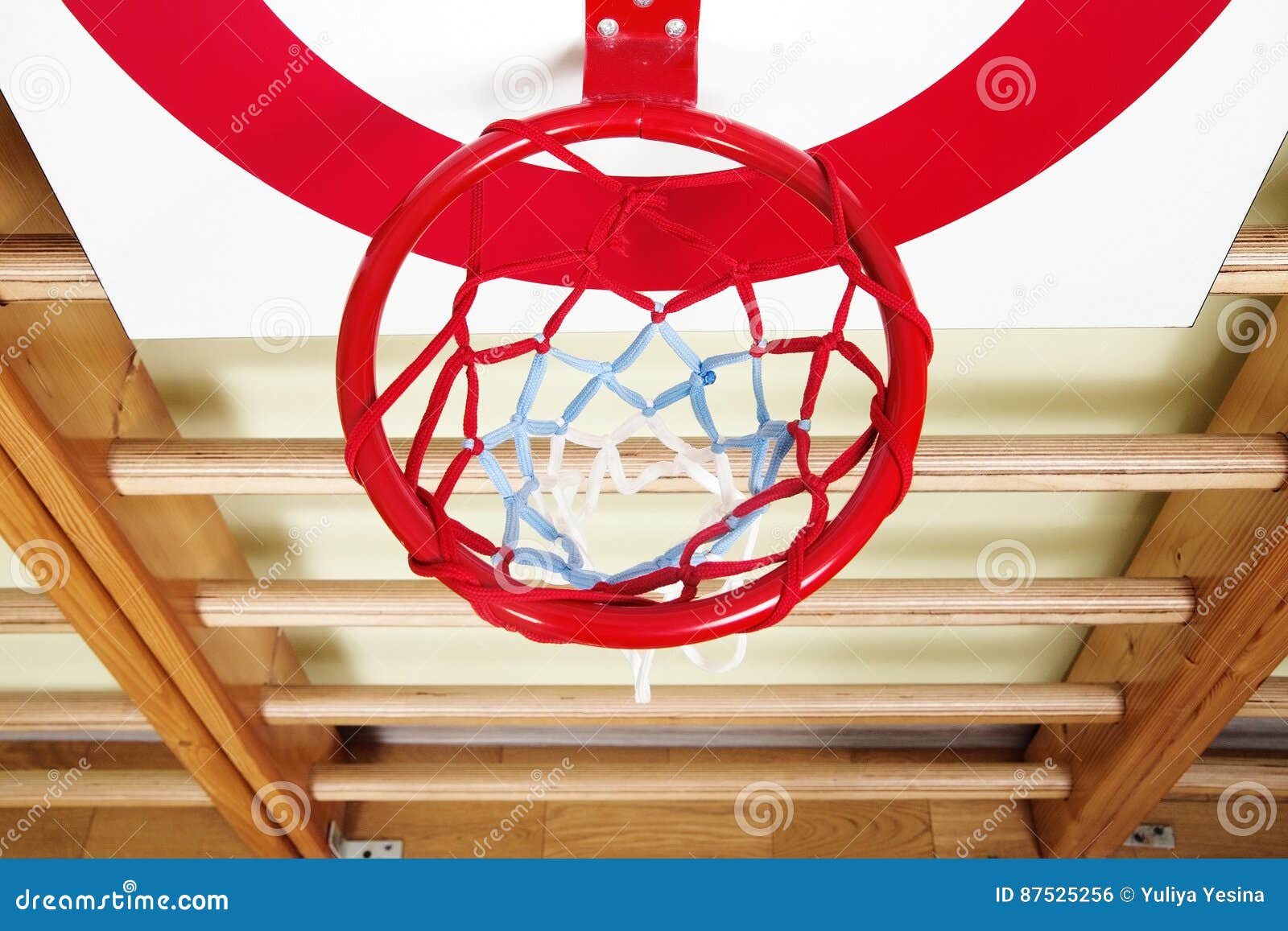 Basket Ball and Shooting Target Board Stock Photo Image of court