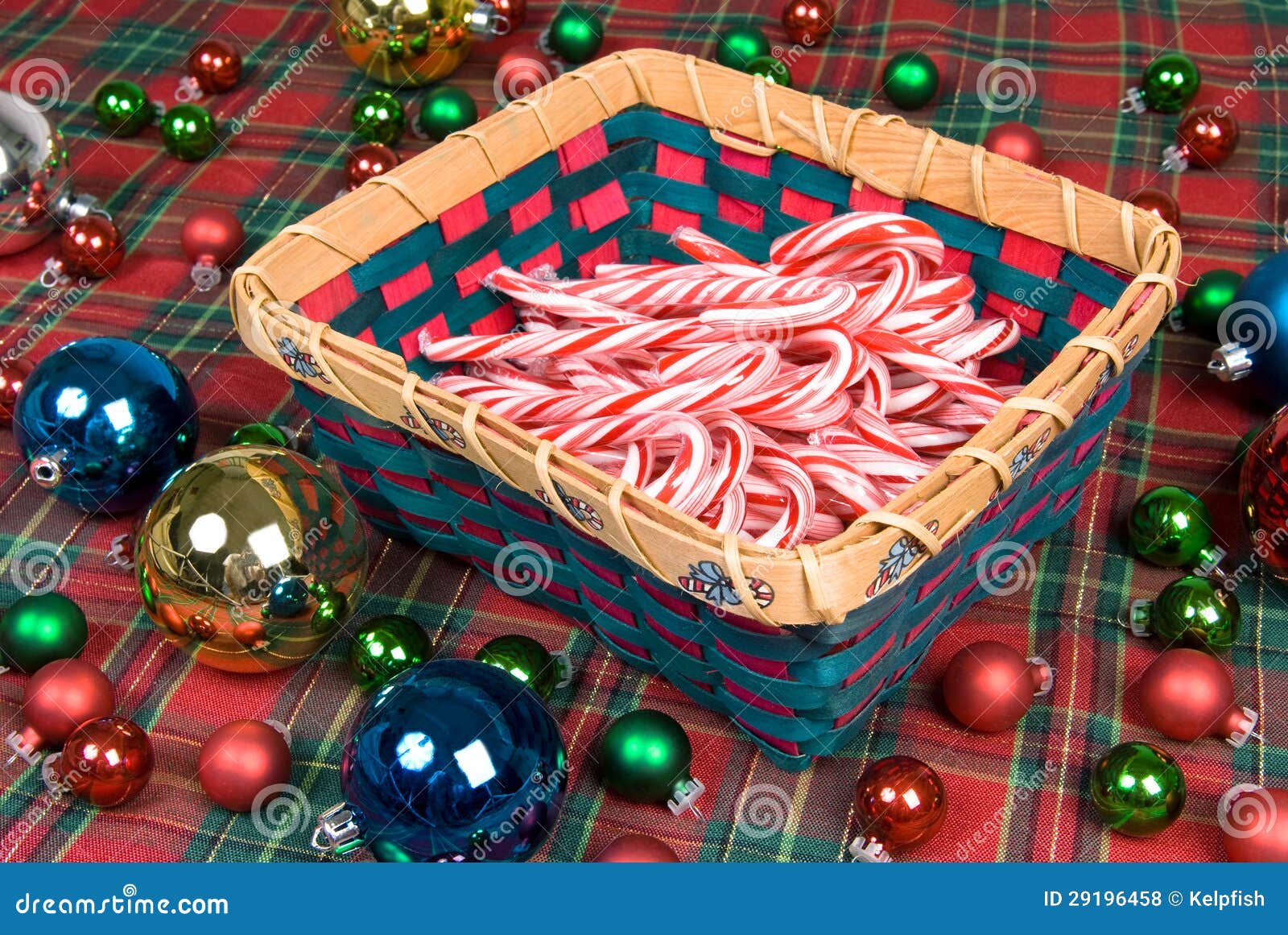 Basket of Candy Canes stock photo. Image of candy, confections 29196458