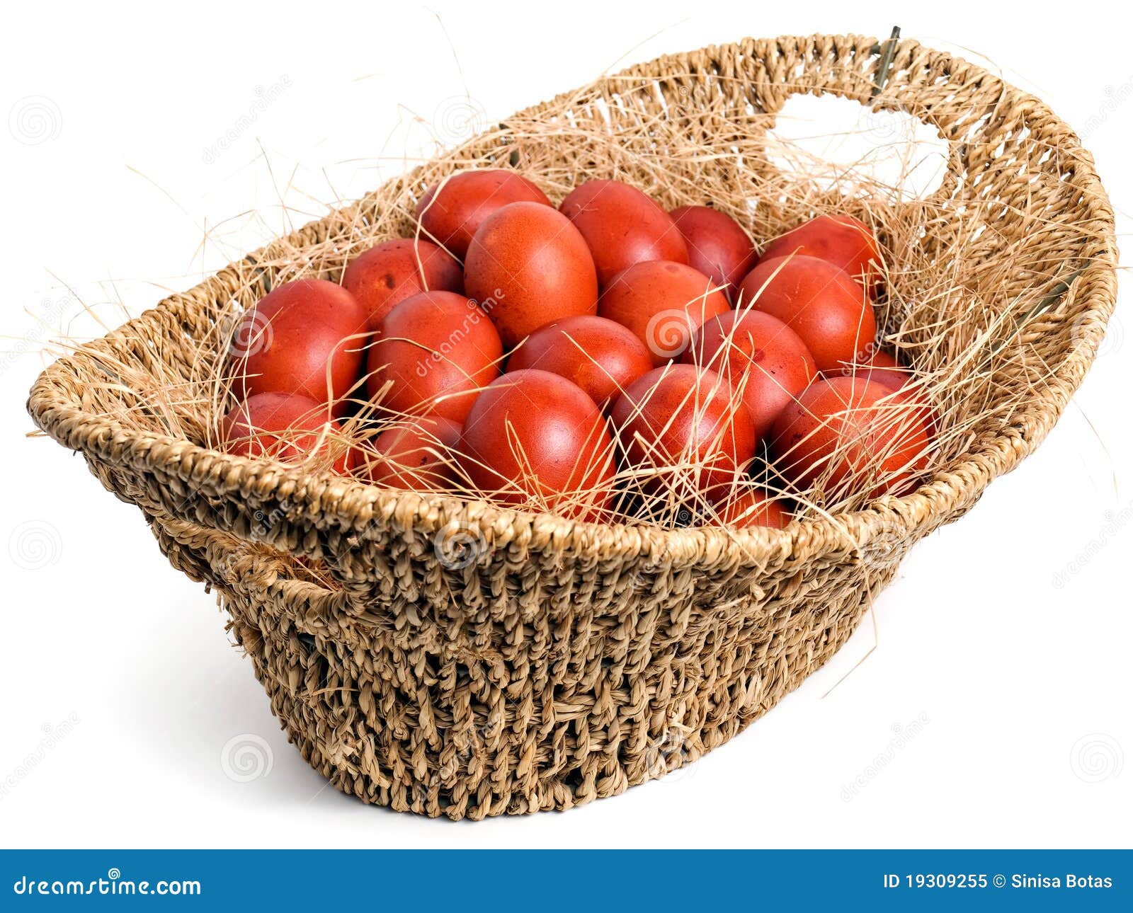 Basket with eggs stock image. Image of beautiful, seasonal 19309255