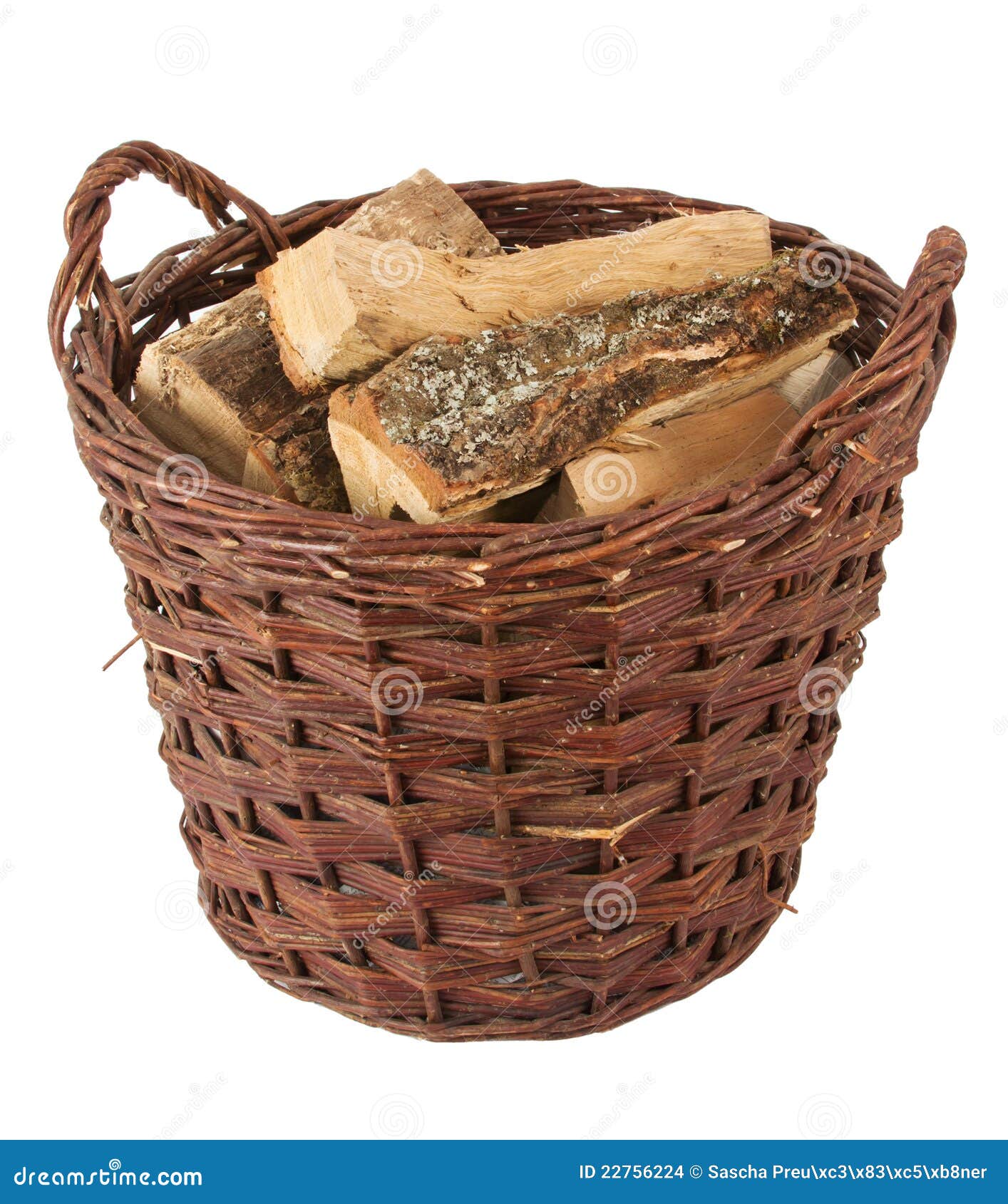 Basket with firewood stock photo. Image of wood, firewood 22756224