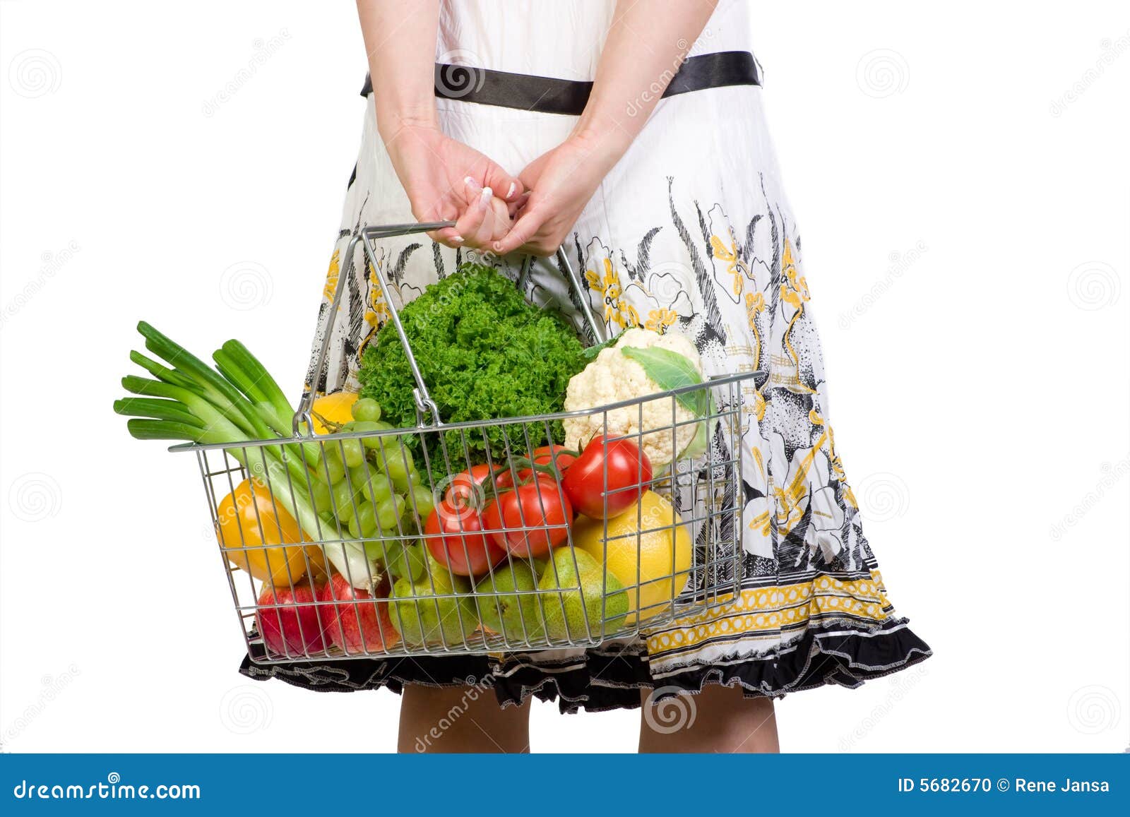 Basket of fresh produce stock photo. Image of produce 5682670