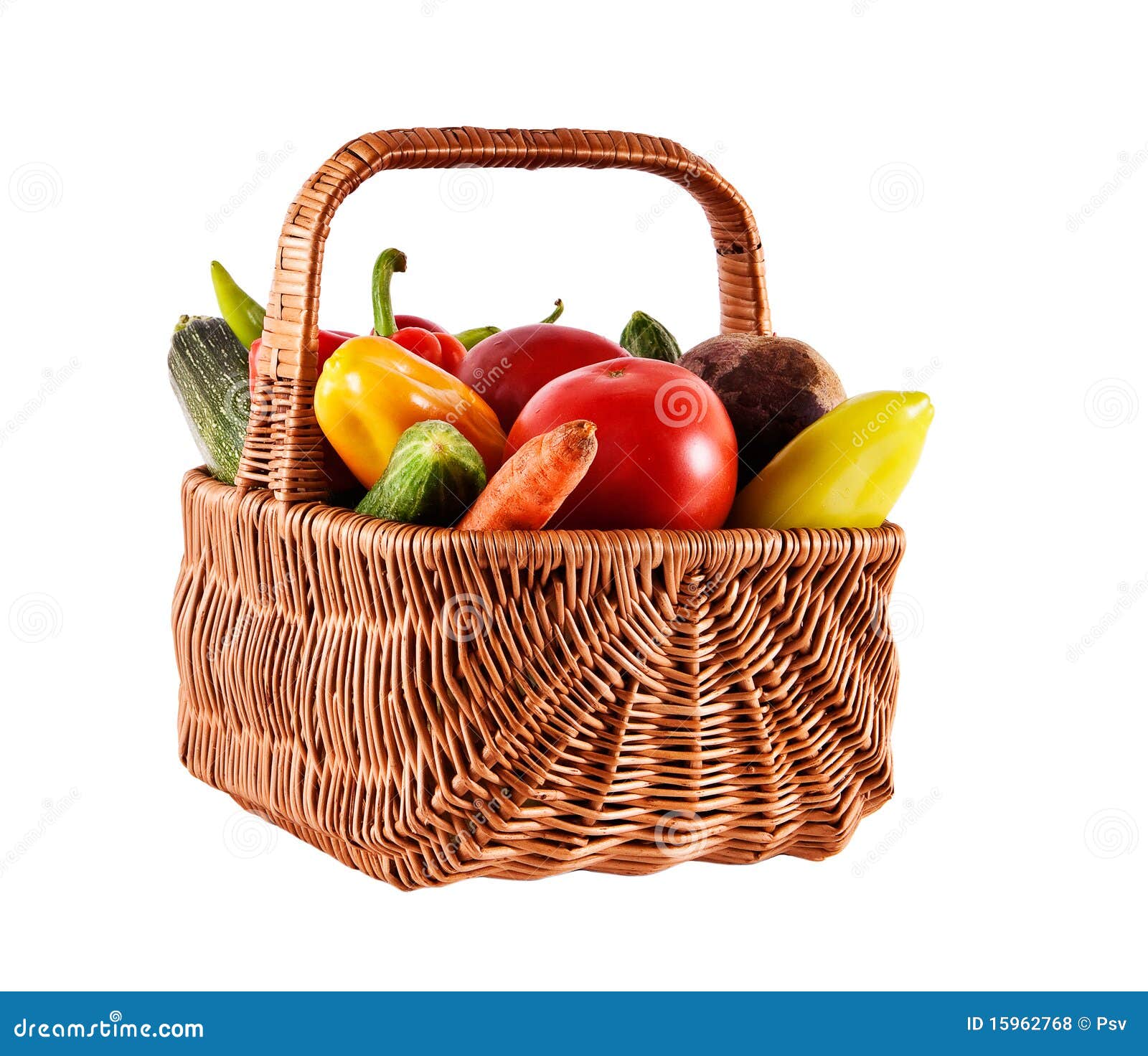 Basket with Fresh Vegetables Stock Photo Image of freshness, organic