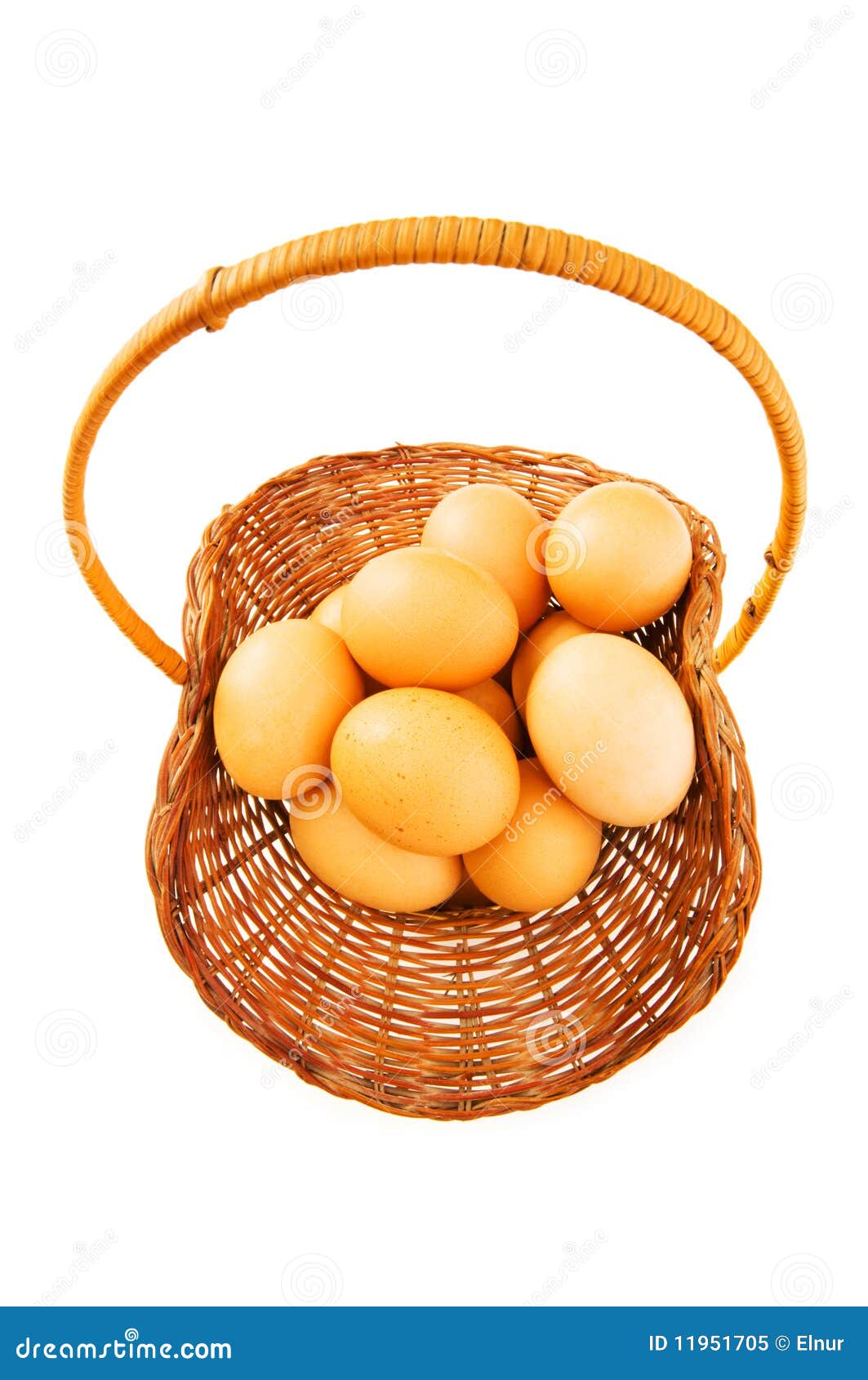 Basket full of eggs stock image. Image of objects, color 11951705