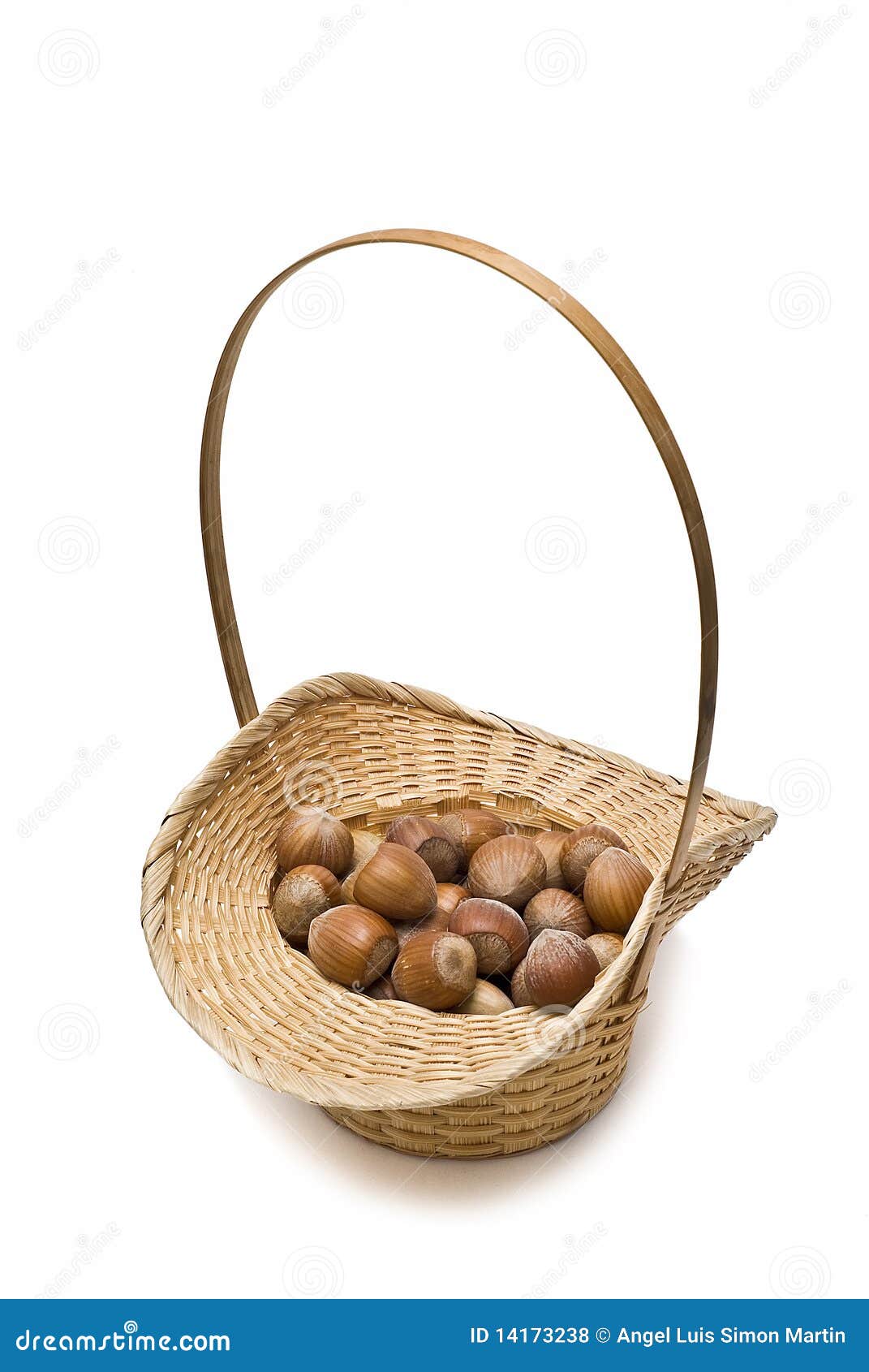 A Basket Full of Hazelnuts. Stock Photo Image of appetizing, baking