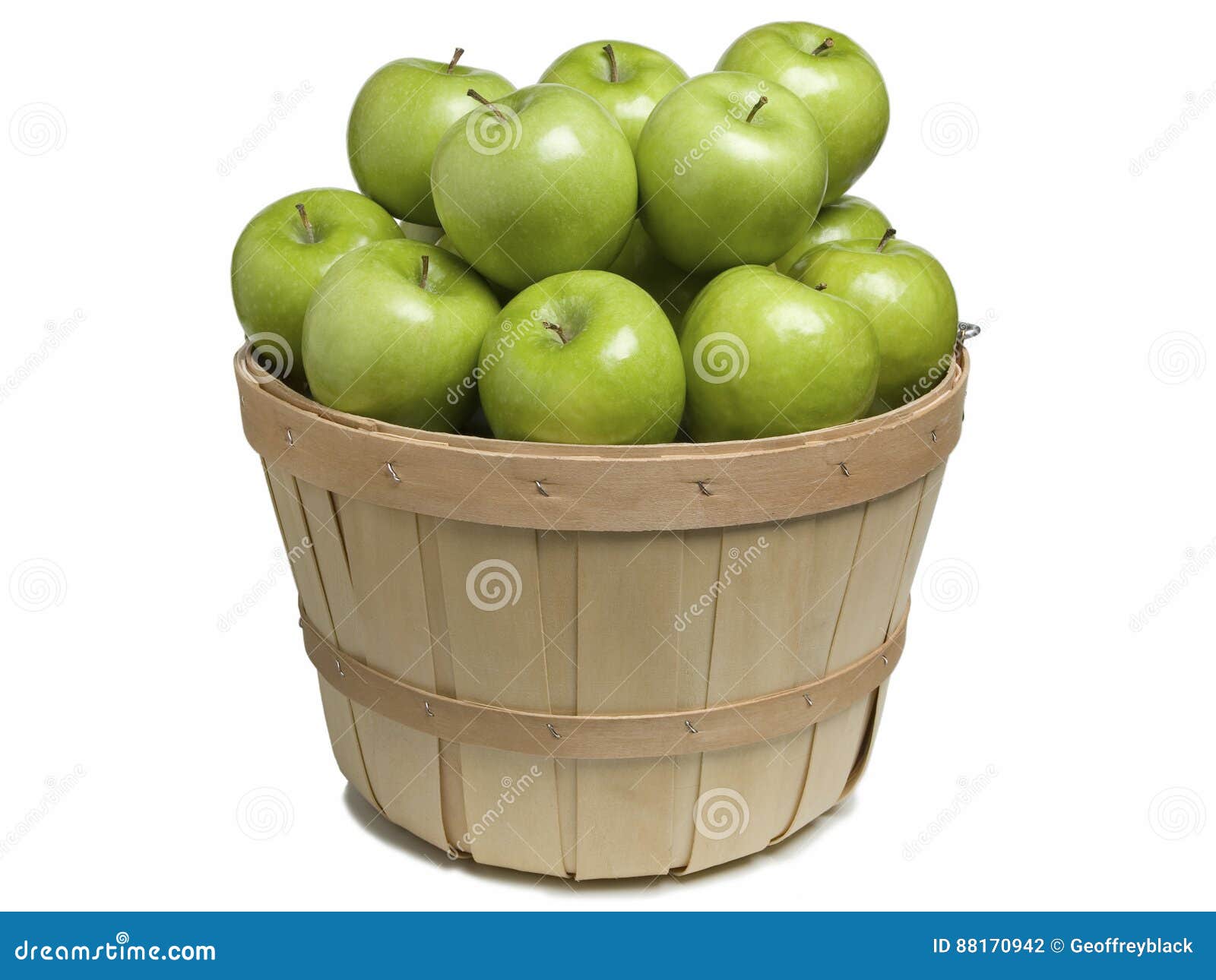 Basket with Green Apples stock photo. Image of apples 88170942