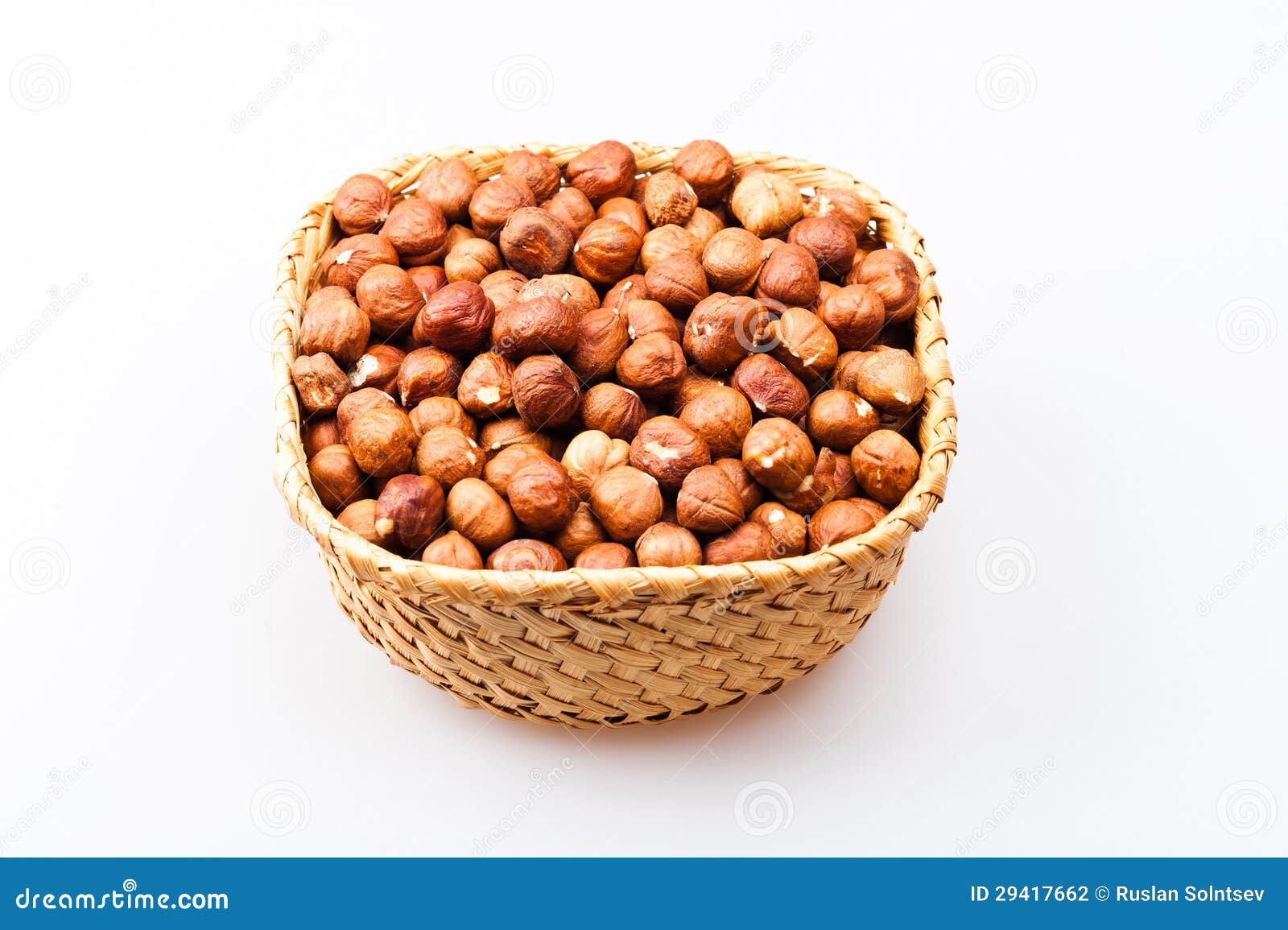 Basket with hazelnuts stock photo. Image of summer, crop 29417662