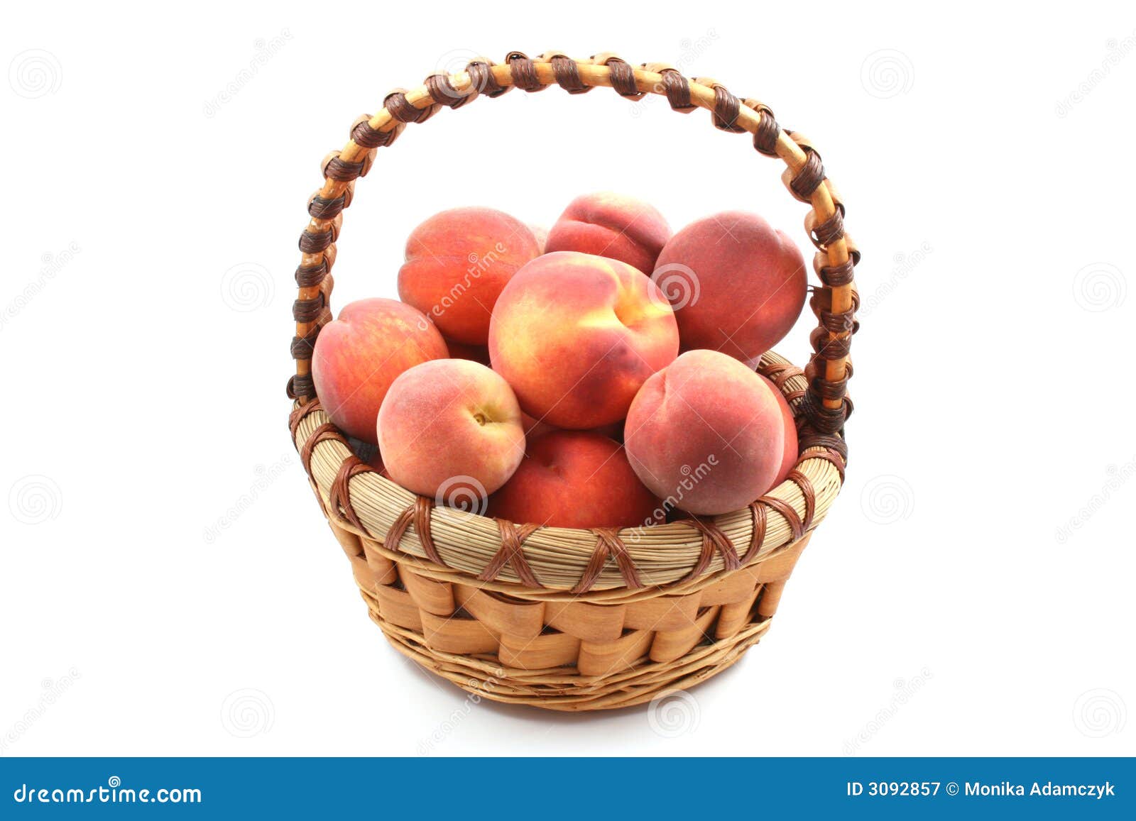 Basket of peaches stock image. Image of nutritious, natural 3092857
