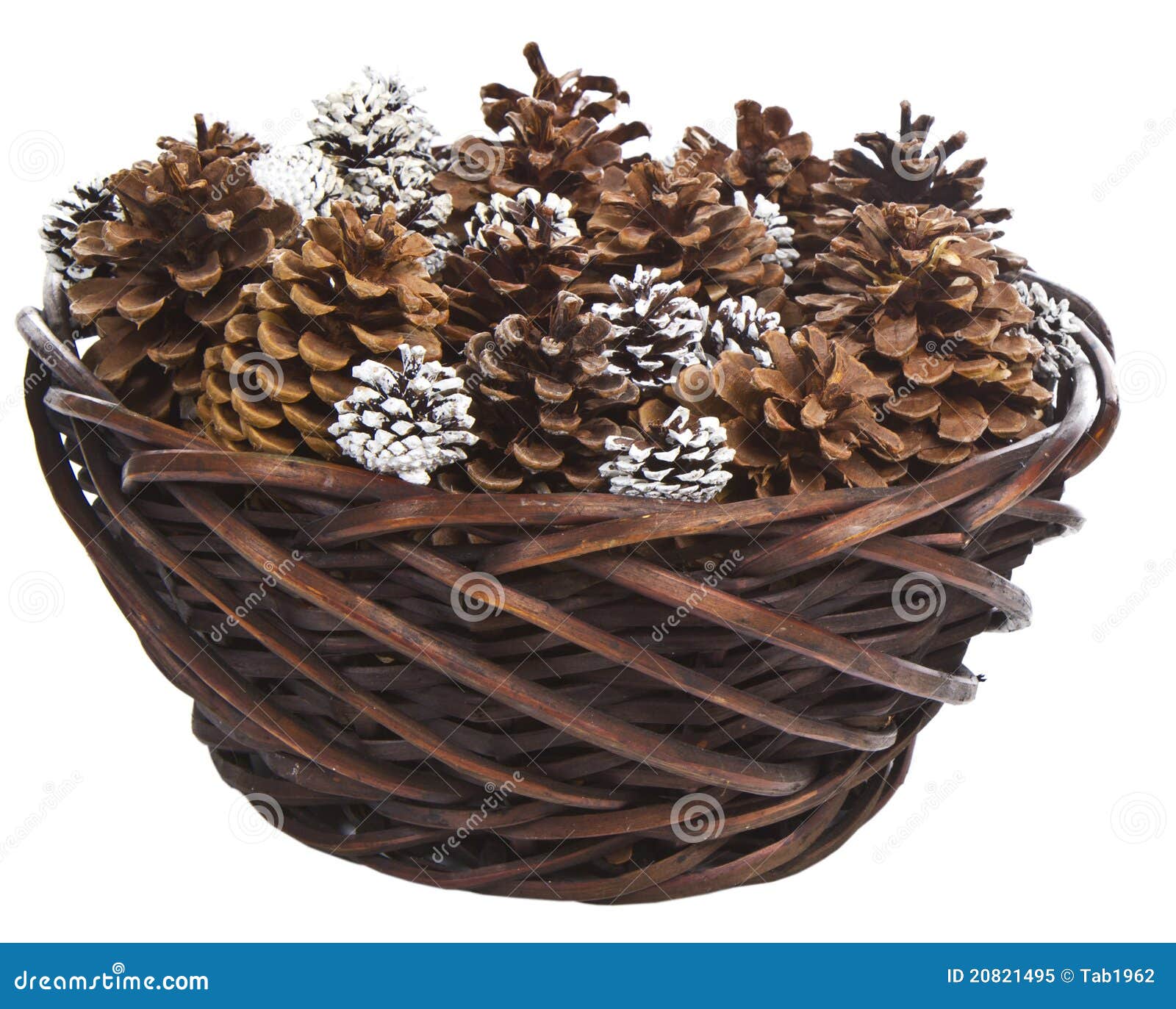 Basket of Pine Cones stock image. Image of seasonal, autumn 20821495
