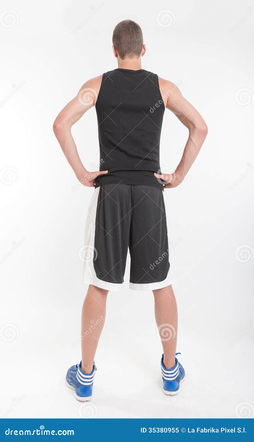 Basket Player, Back View Royalty Free Stock Photo Image 35380955