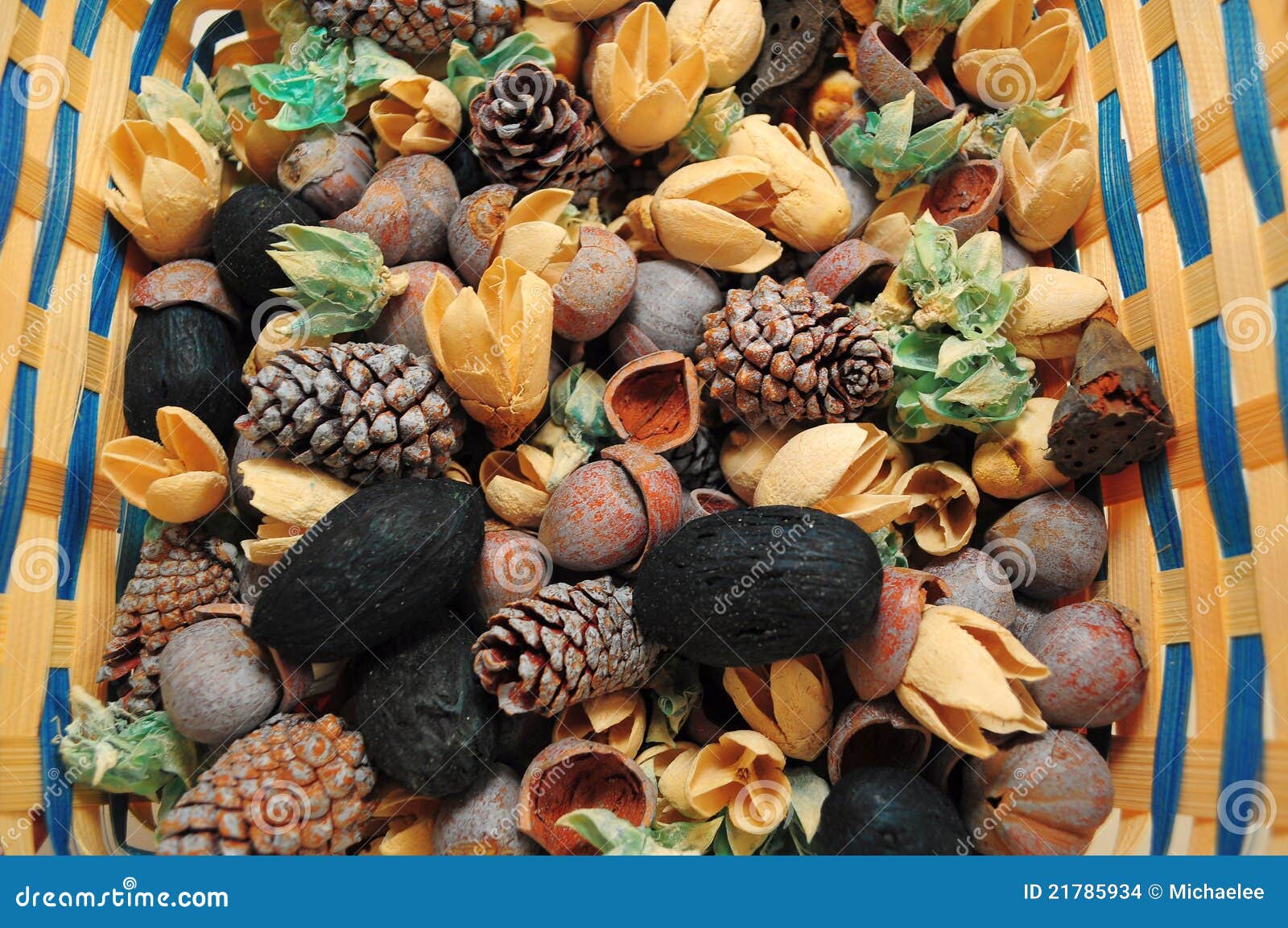 Basket of Potpourri stock photo. Image of colors, dried 21785934