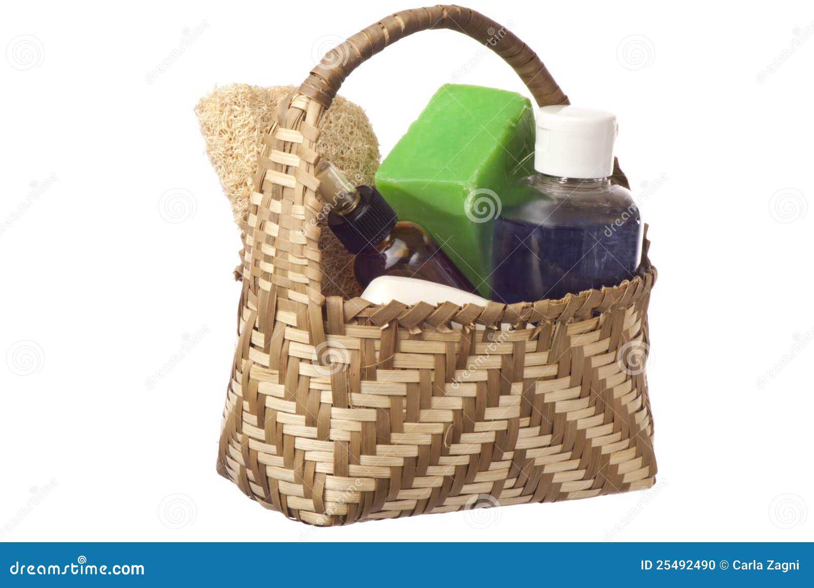 Basket with Products for Personal Hygiene Stock Photo Image of container, soap 25492490