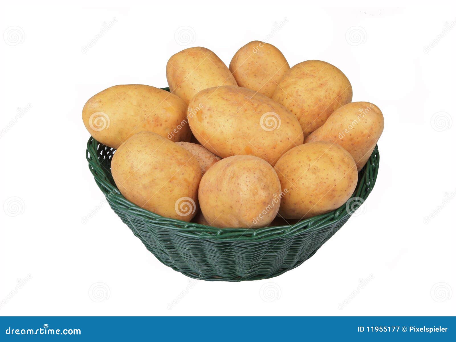Basket of raw potatoes stock image. Image of vegetable 11955177