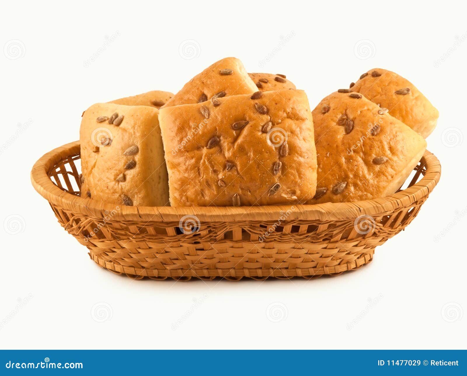 Basket with rolls stock image. Image of wheat, seed, breakfast 11477029