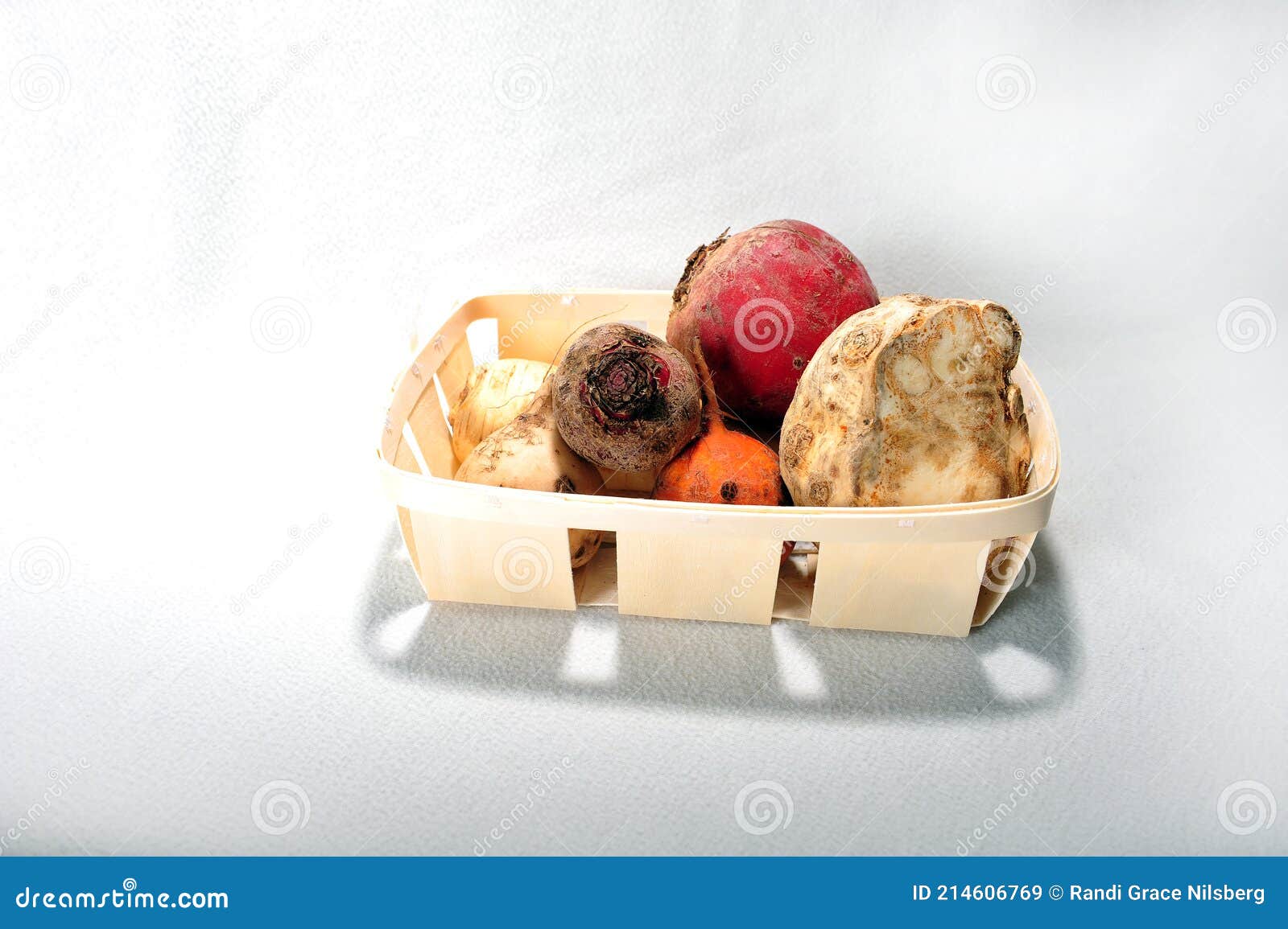 Basket of Root Vegetables stock image. Image of diet 214606769