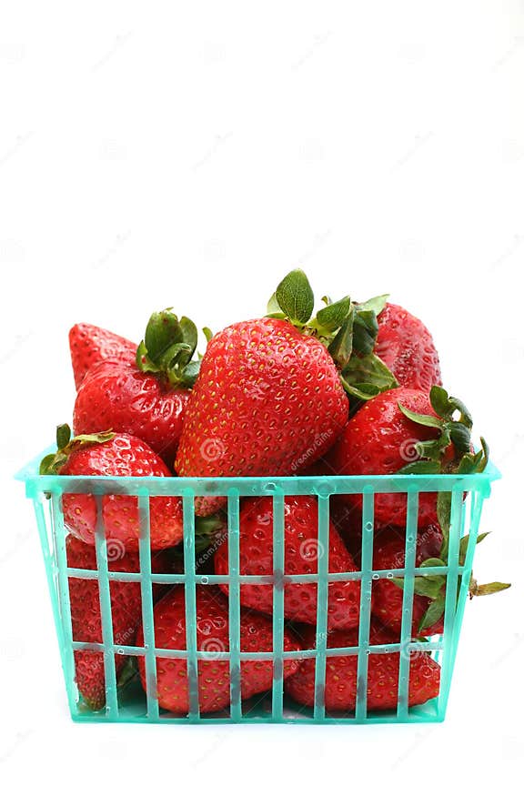 Basket of Strawberries stock image. Image of strawberry 4982755