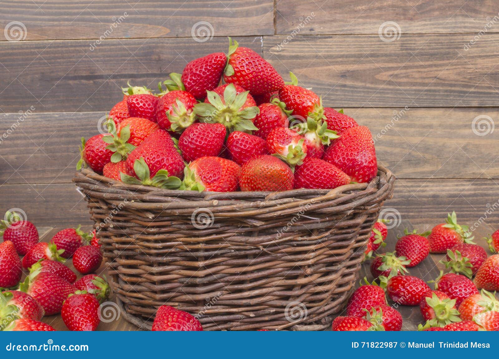 Basket with strawberries stock image. Image of dessert 71822987