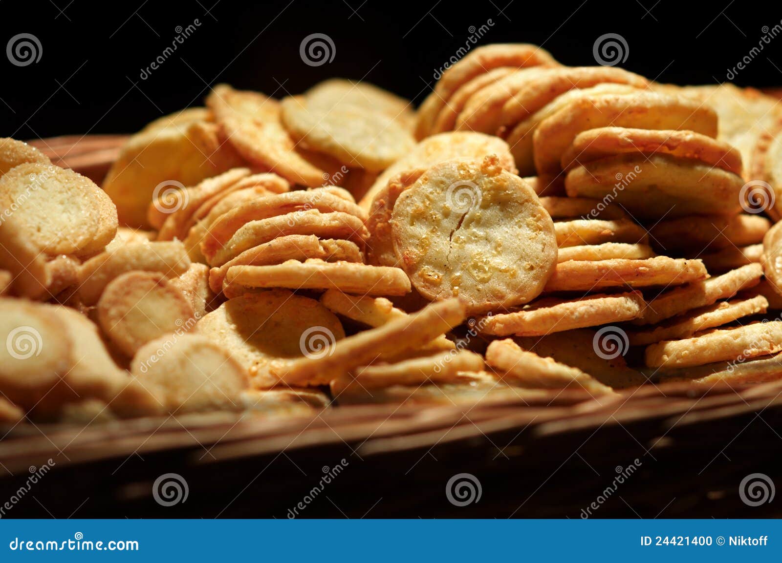 Basket of sweet biscuits stock photo. Image of basket 24421400