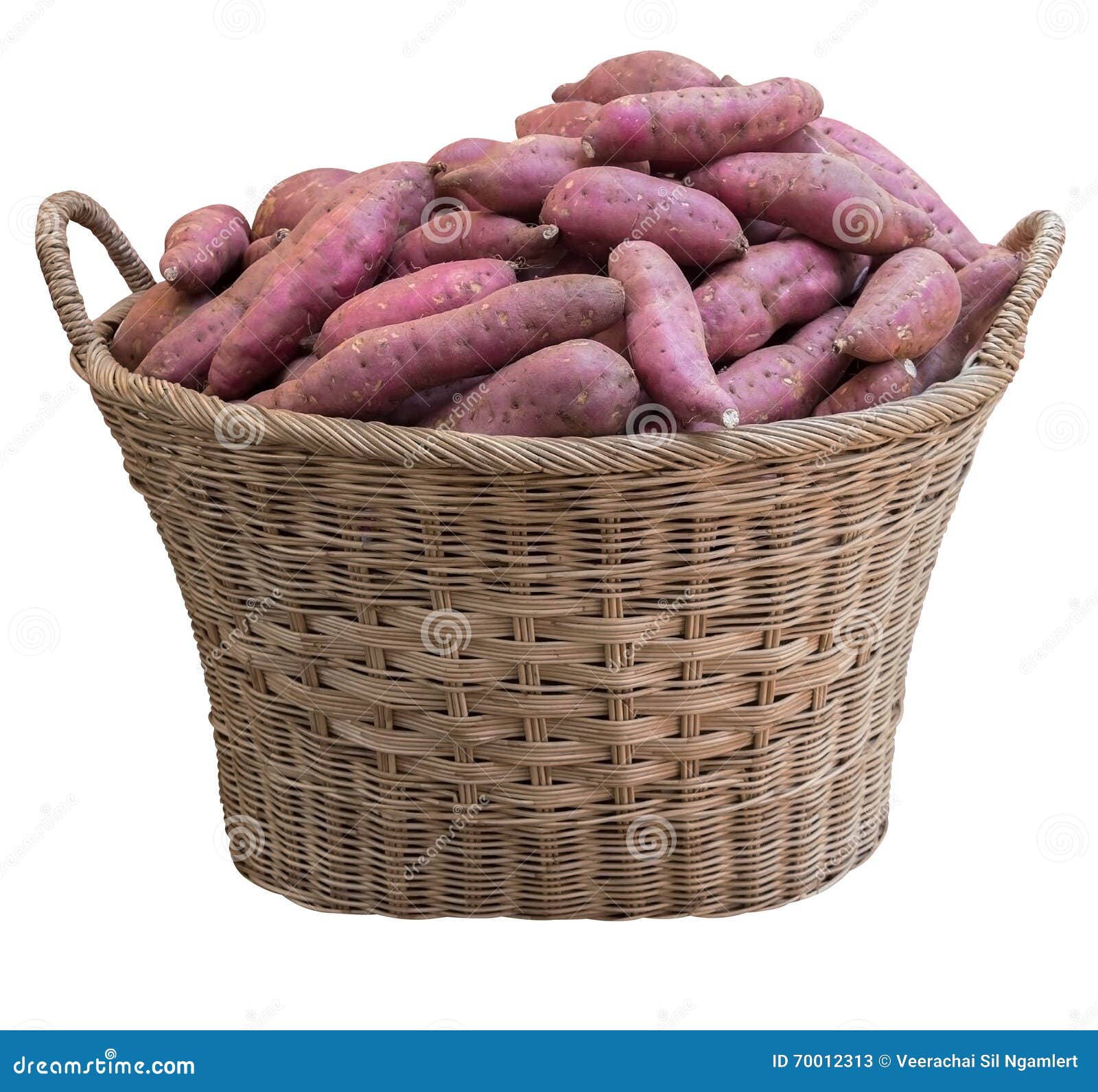 A basket of sweet potatoes stock image. Image of uncooked 70012313