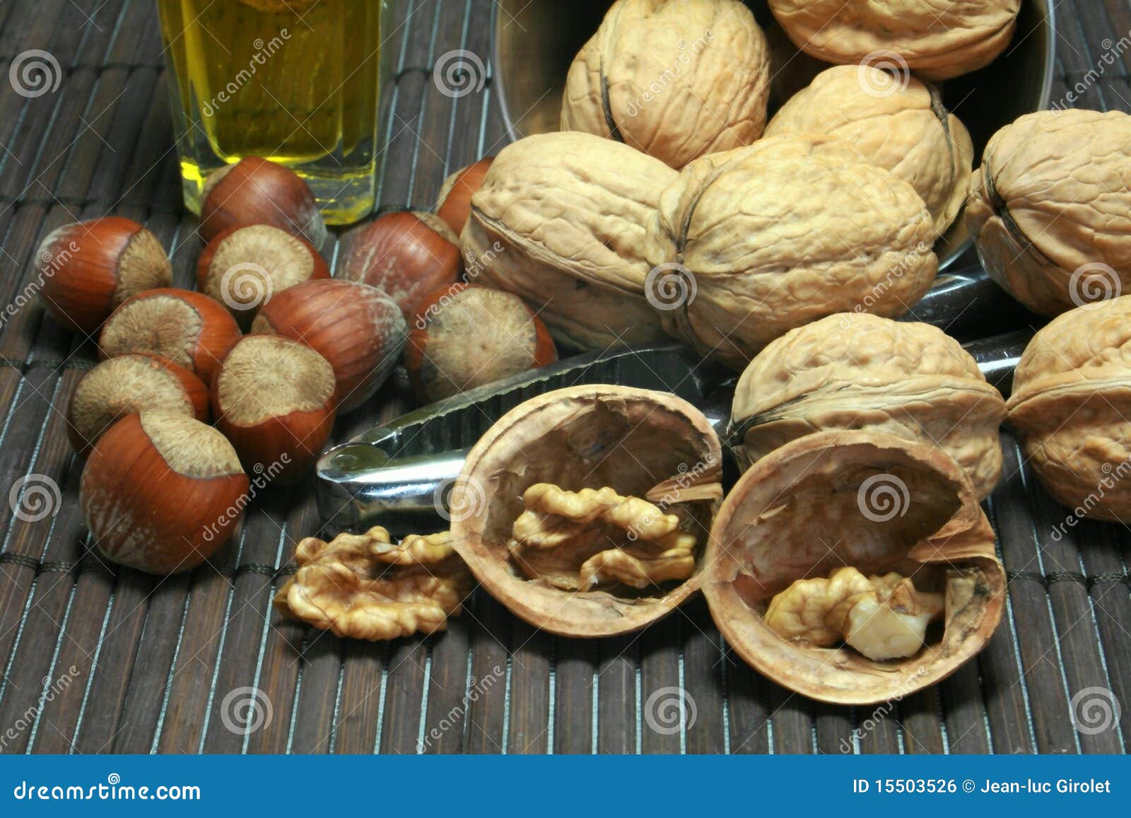 Basket of Walnuts and Hazelnuts Stock Photo Image of nature